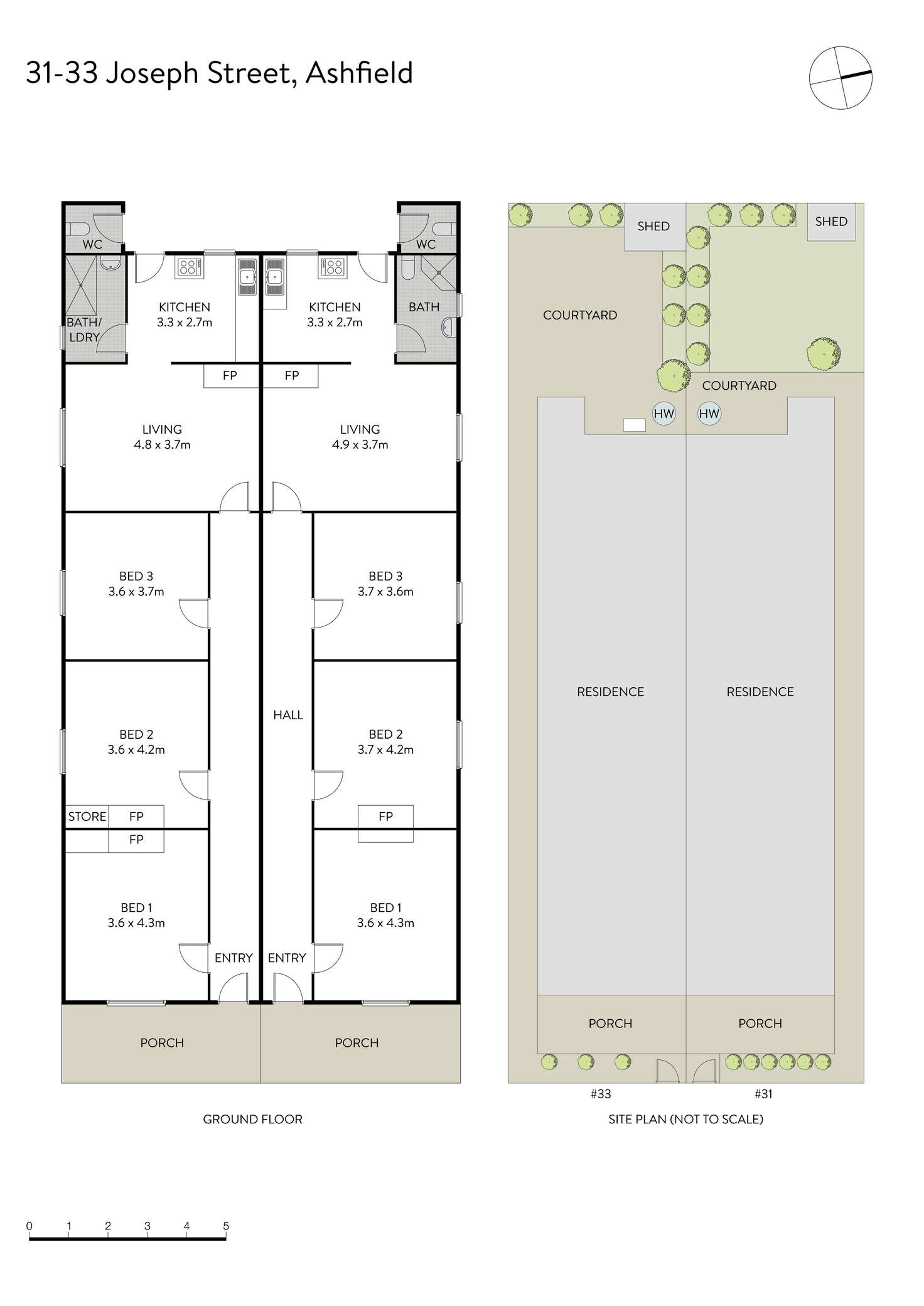 Floorplan of Homely house listing, 31-33 Joseph Street, Ashfield NSW 2131
