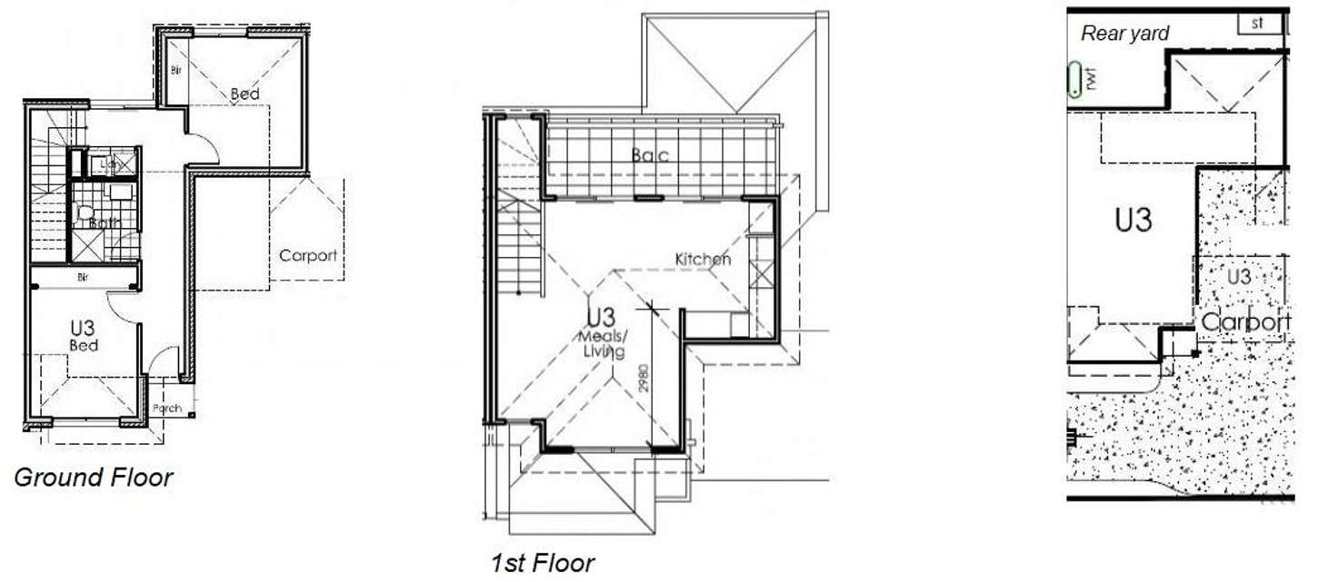 Floorplan of Homely townhouse listing, 3/8 O'Connell Street, Kingsbury VIC 3083