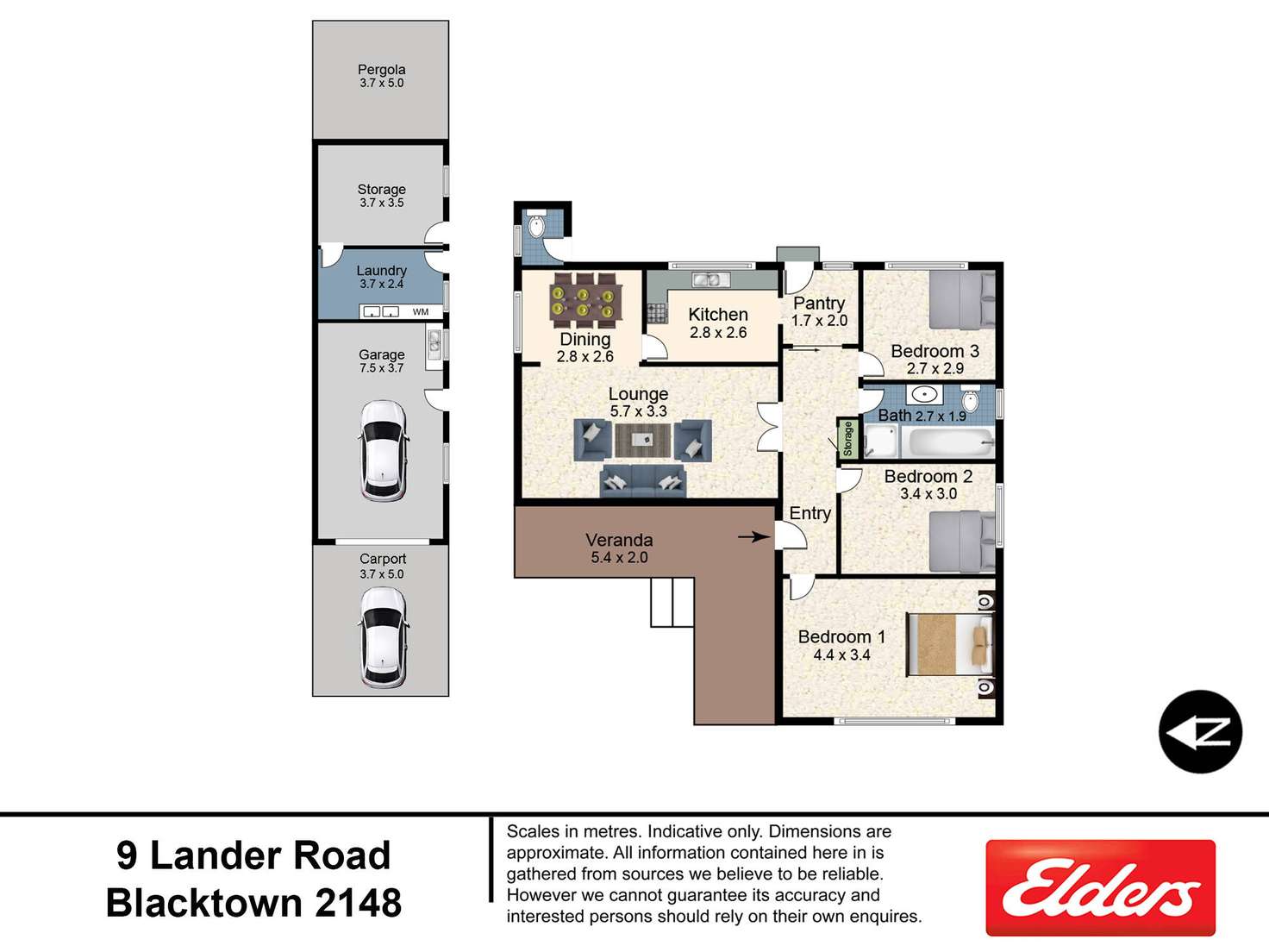 Floorplan of Homely house listing, 9 Lander Avenue, Blacktown NSW 2148