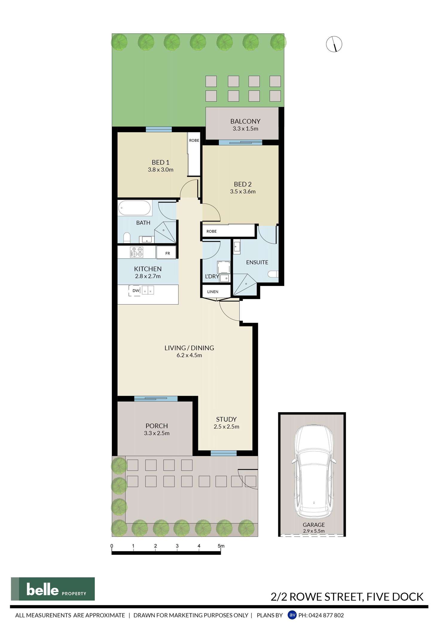 Floorplan of Homely apartment listing, 2/2 Rowe Street, Five Dock NSW 2046