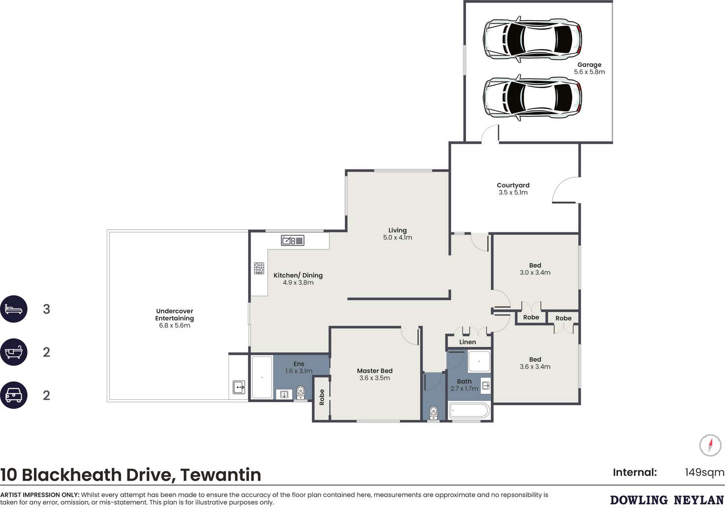 Floorplan of Homely house listing, 10 Blackheath Drive, Tewantin QLD 4565