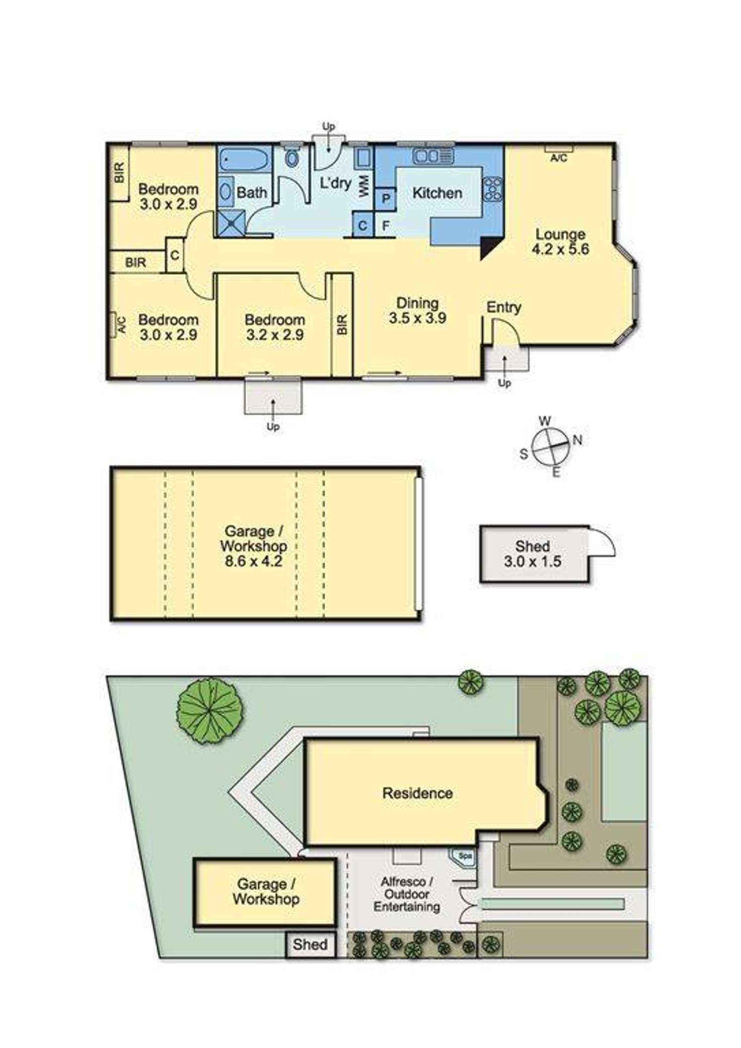 Floorplan of Homely house listing, 3 Dransfield Way, Epping VIC 3076