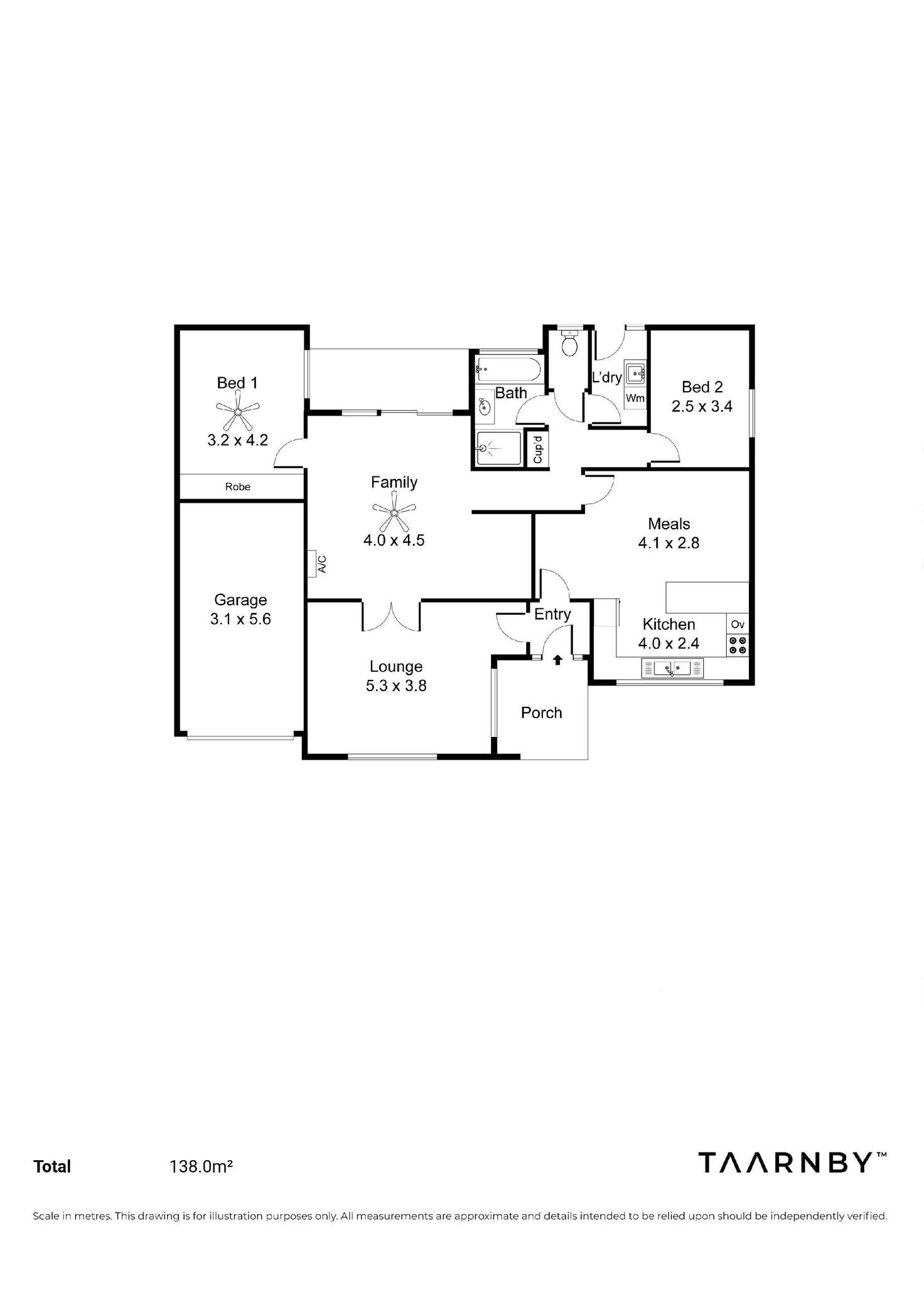Floorplan of Homely unit listing, 1/23 High Street, South Brighton SA 5048