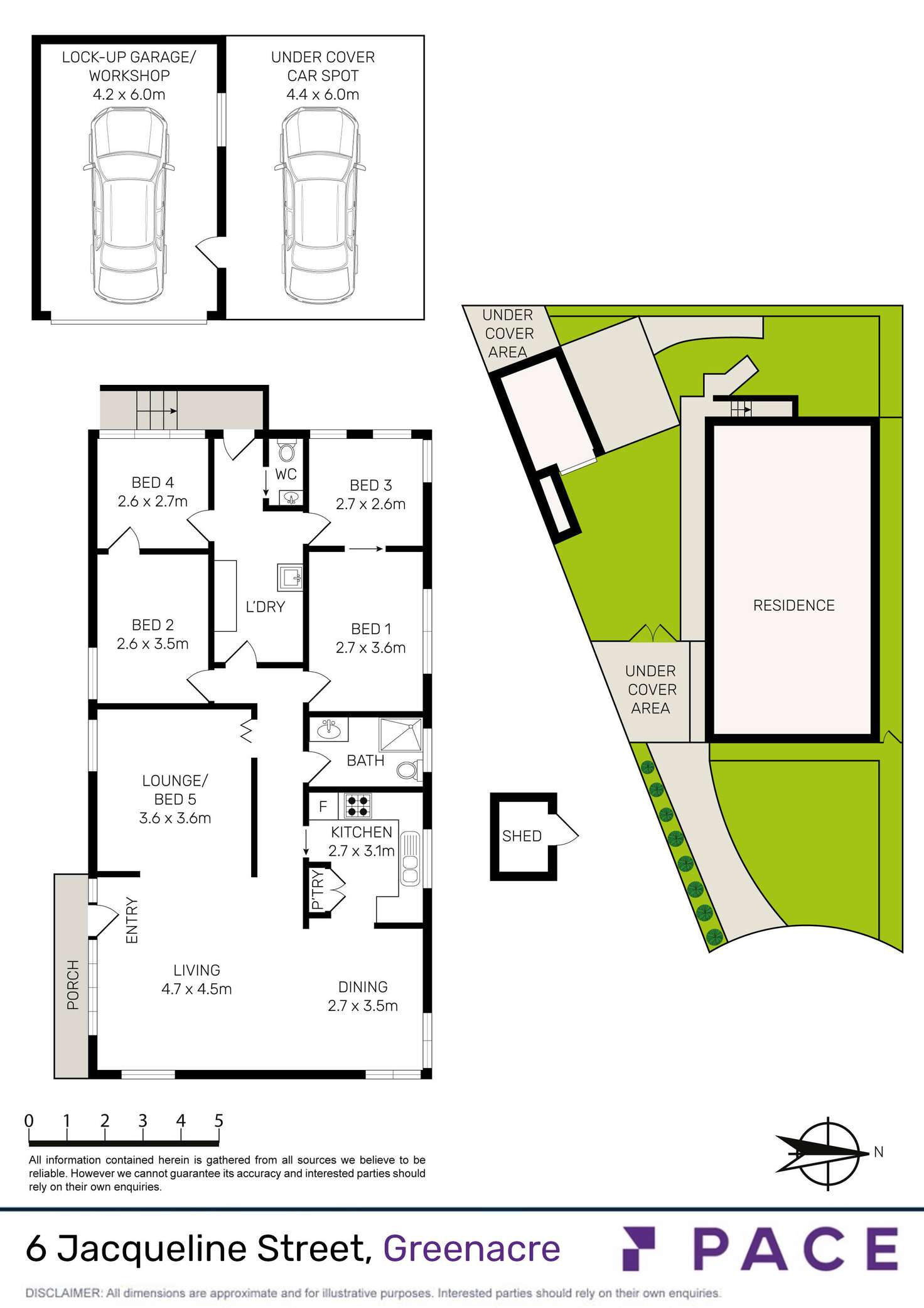 Floorplan of Homely house listing, 6 Jacqueline Crescent, Greenacre NSW 2190