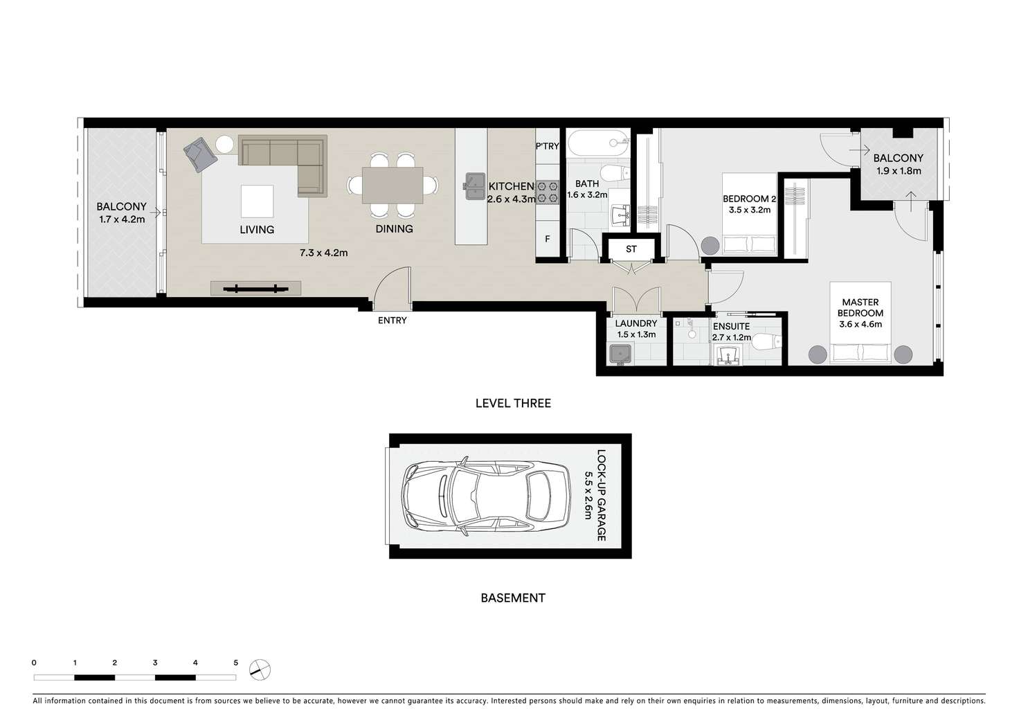 Floorplan of Homely apartment listing, 301/340 Bay Street, Brighton-Le-Sands NSW 2216