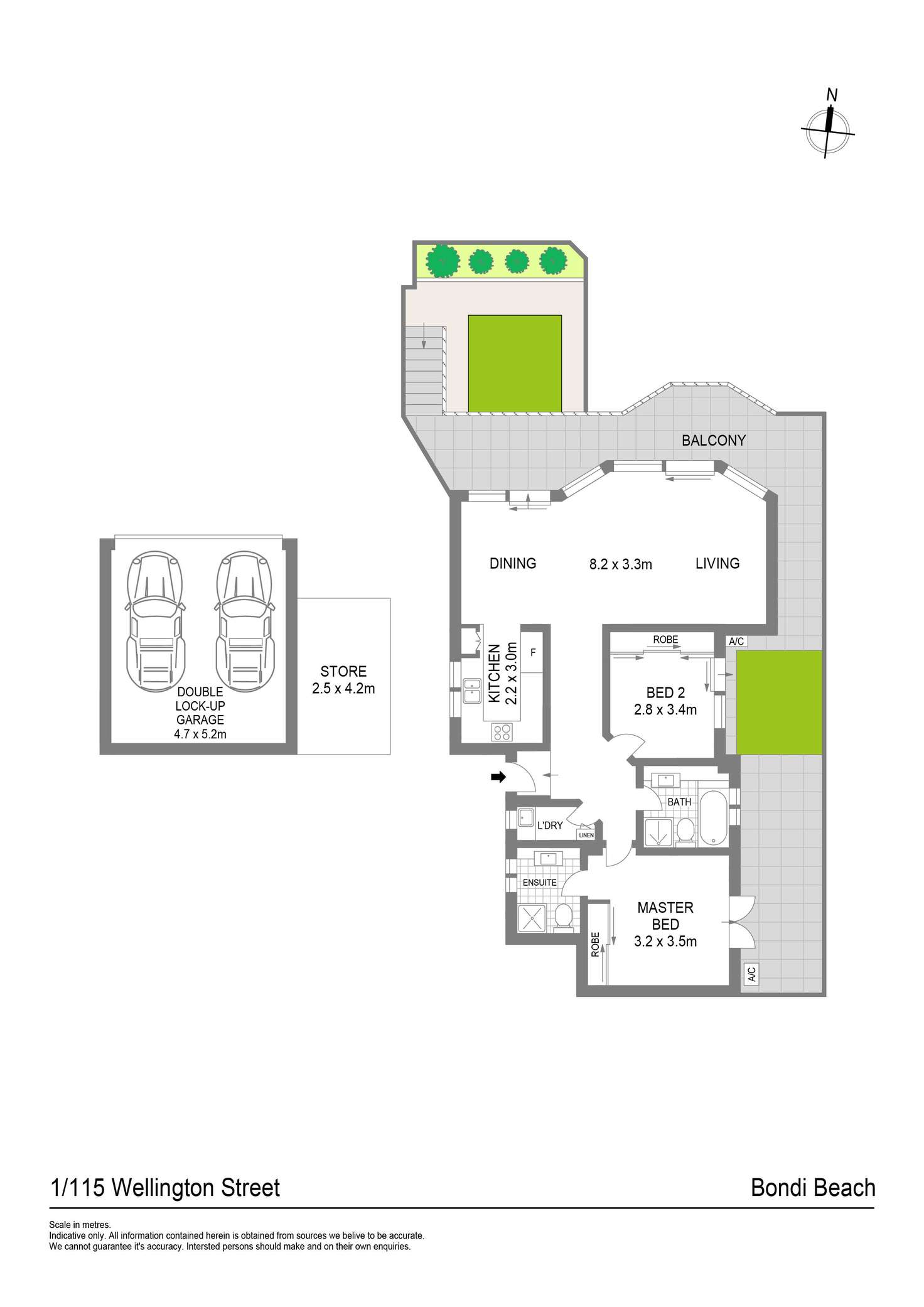 Floorplan of Homely apartment listing, 1/115 Wellington Street, Bondi Beach NSW 2026