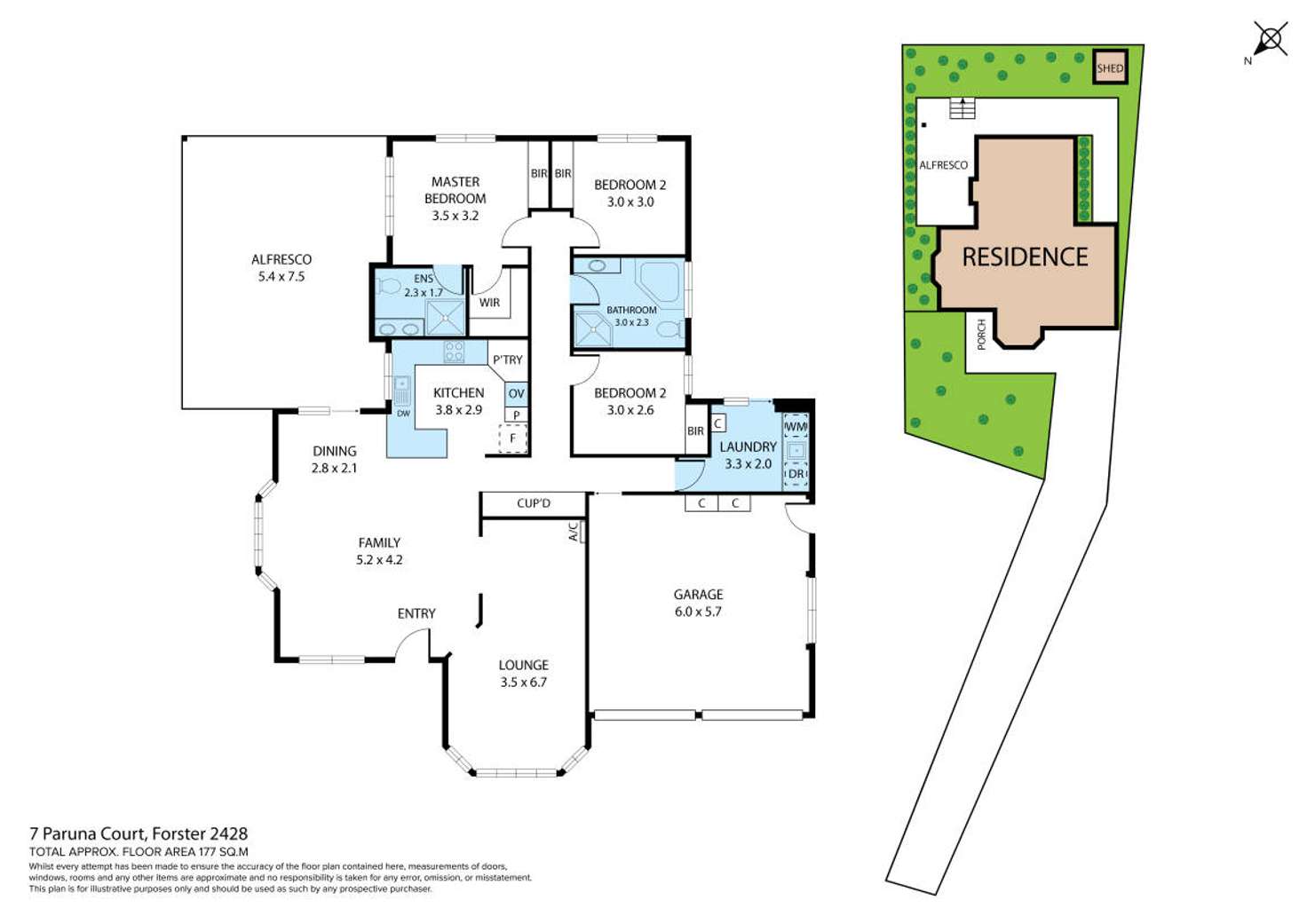 Floorplan of Homely house listing, 7 Paruna Court, Forster NSW 2428