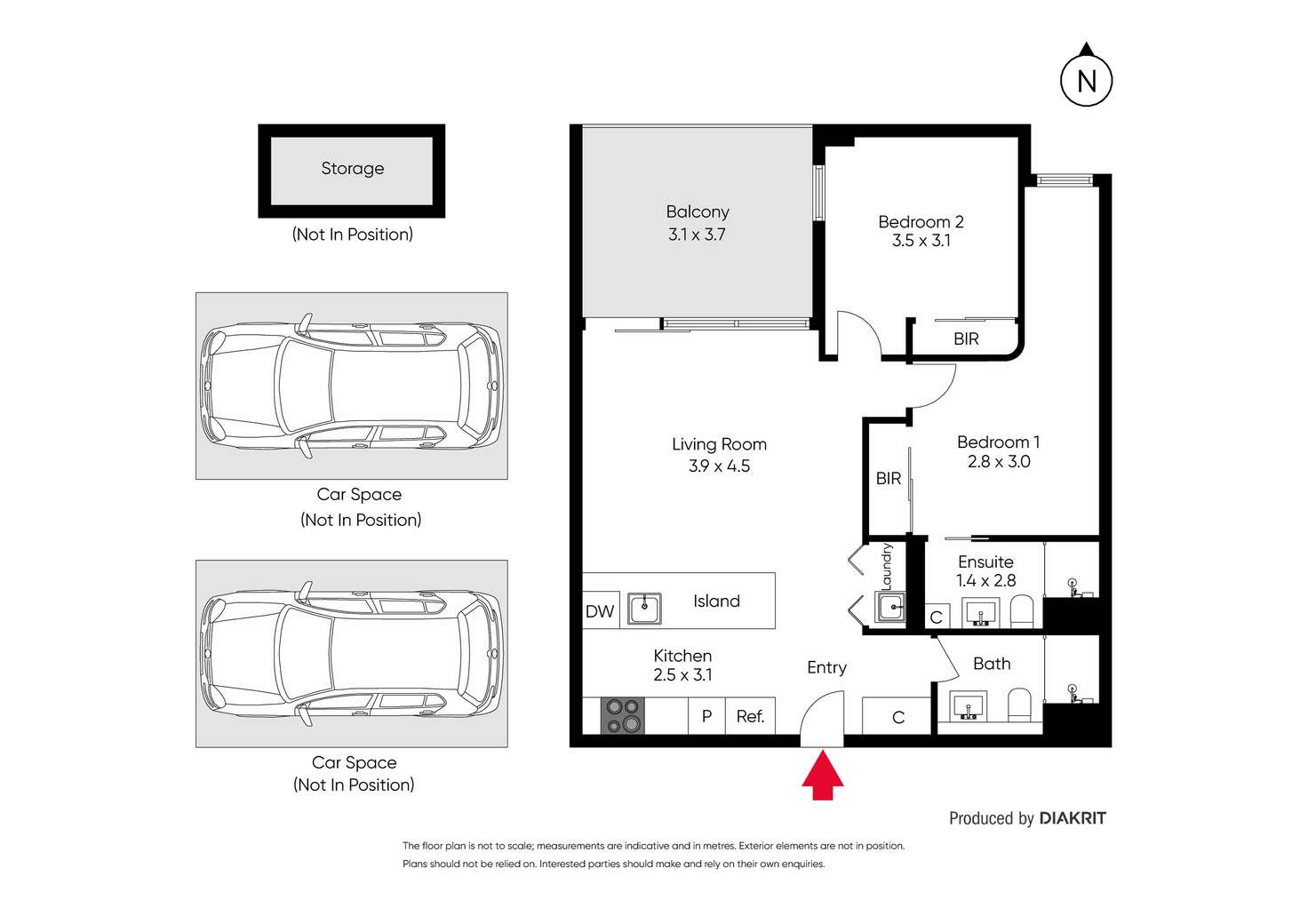 Floorplan of Homely unit listing, 1.03/281 Tooronga Road, Glen Iris VIC 3146