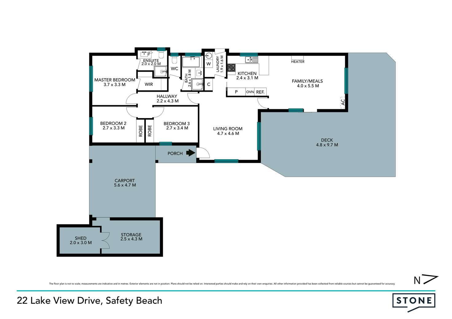 Floorplan of Homely house listing, 22 Lake View Drive, Safety Beach VIC 3936