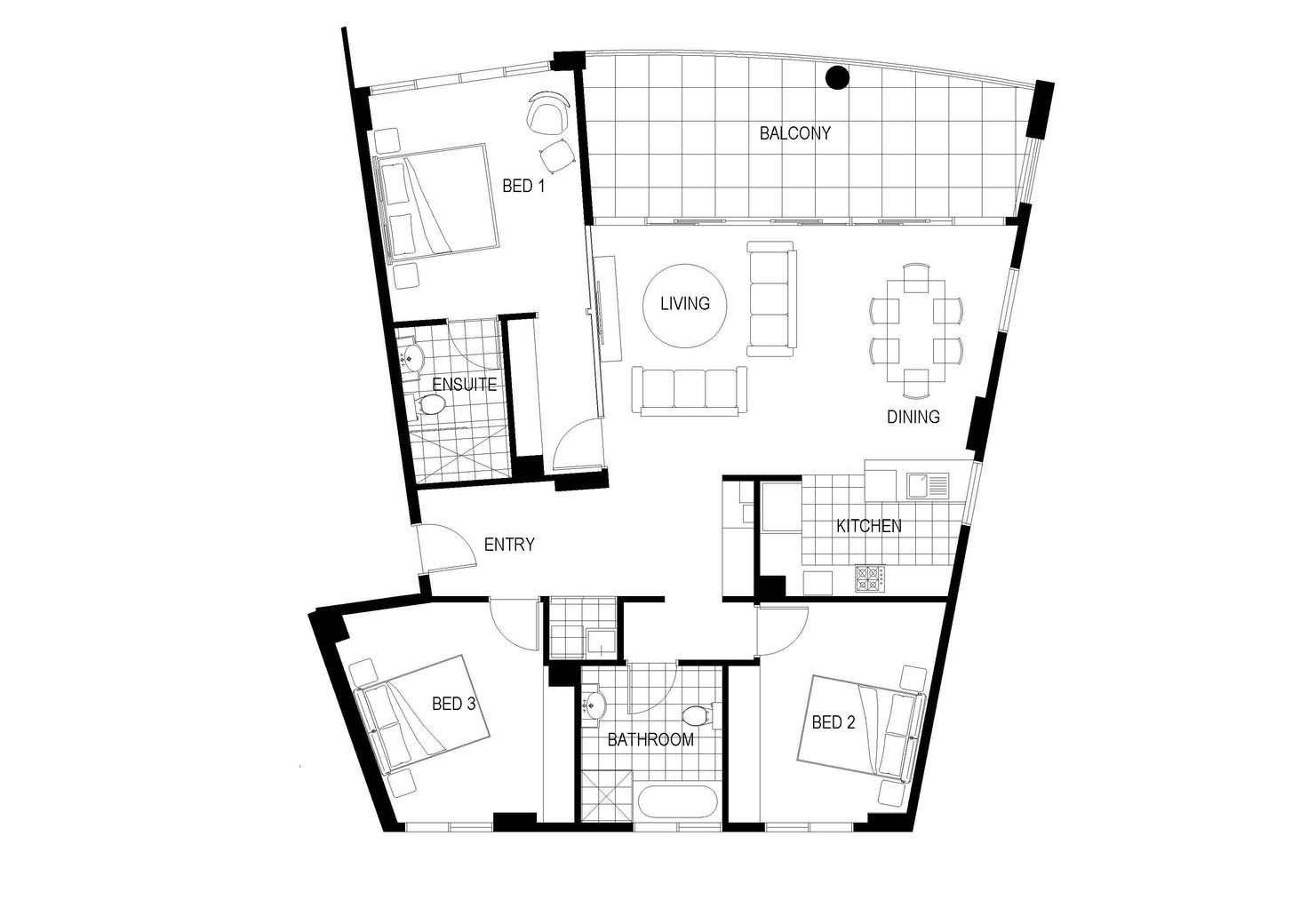 Floorplan of Homely unit listing, 601/50-52 Head Street, Forster NSW 2428