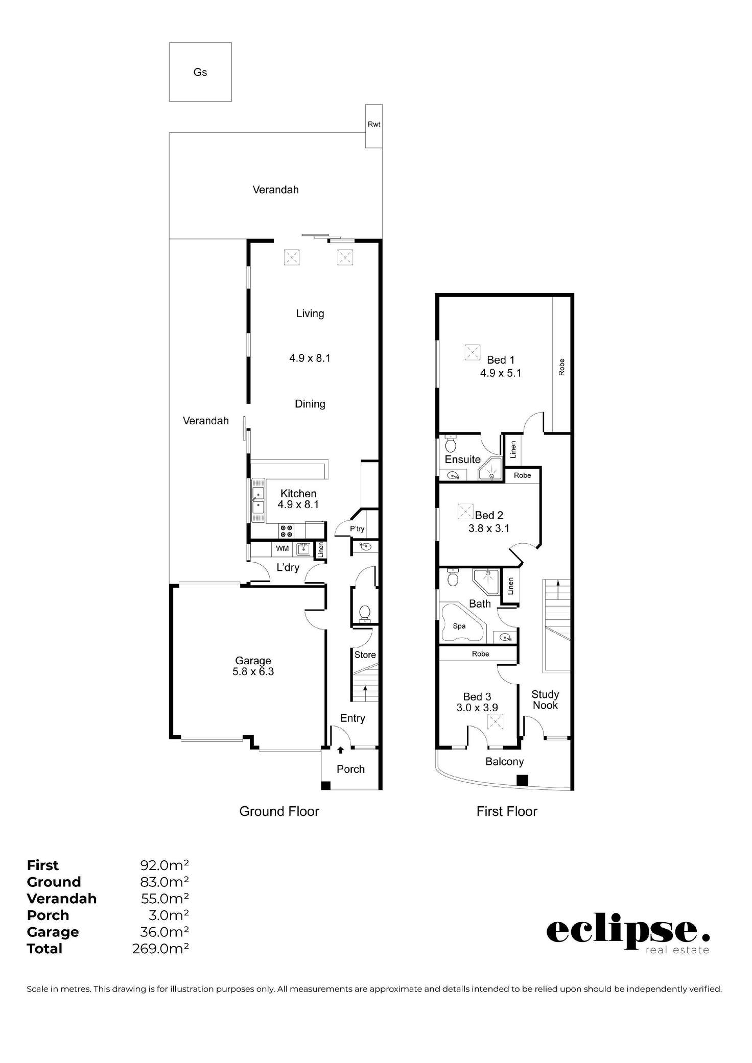 Floorplan of Homely house listing, 10 Pibroch Avenue, Windsor Gardens SA 5087