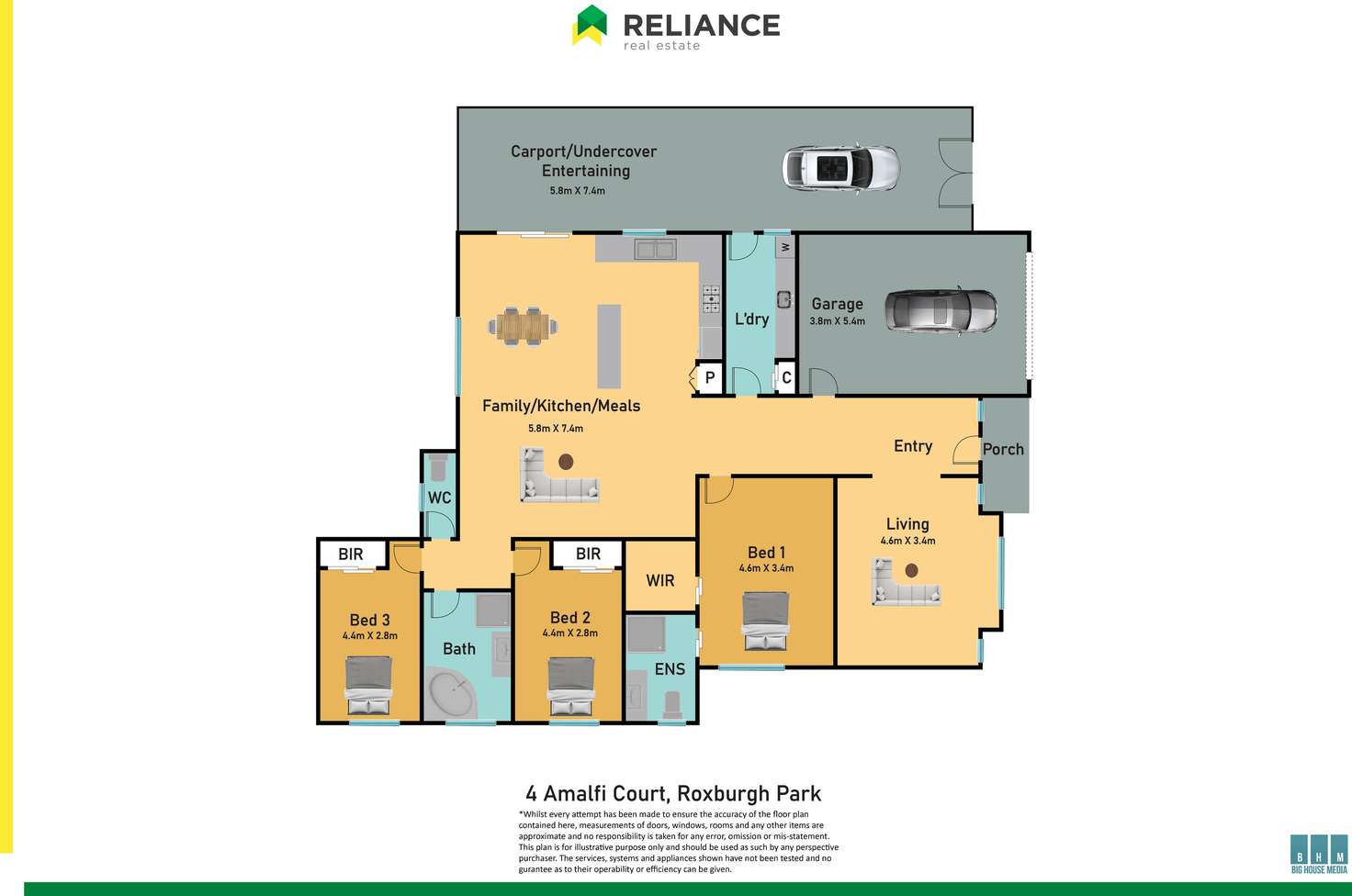 Floorplan of Homely house listing, 4 Amalfi Court, Roxburgh Park VIC 3064