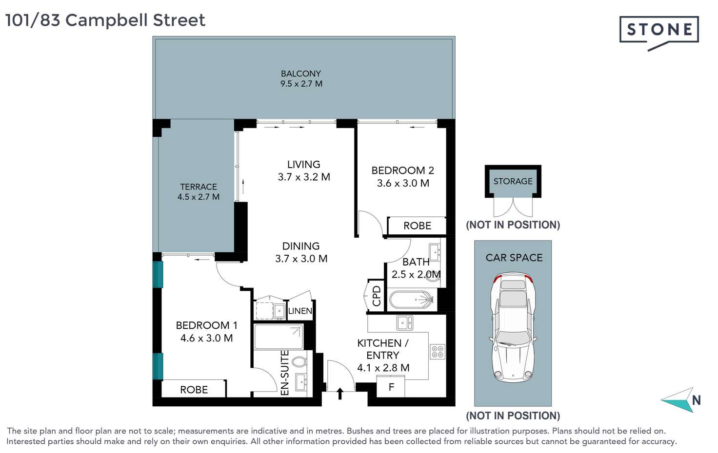 Floorplan of Homely apartment listing, 101/83 Campbell Street, Wollongong NSW 2500