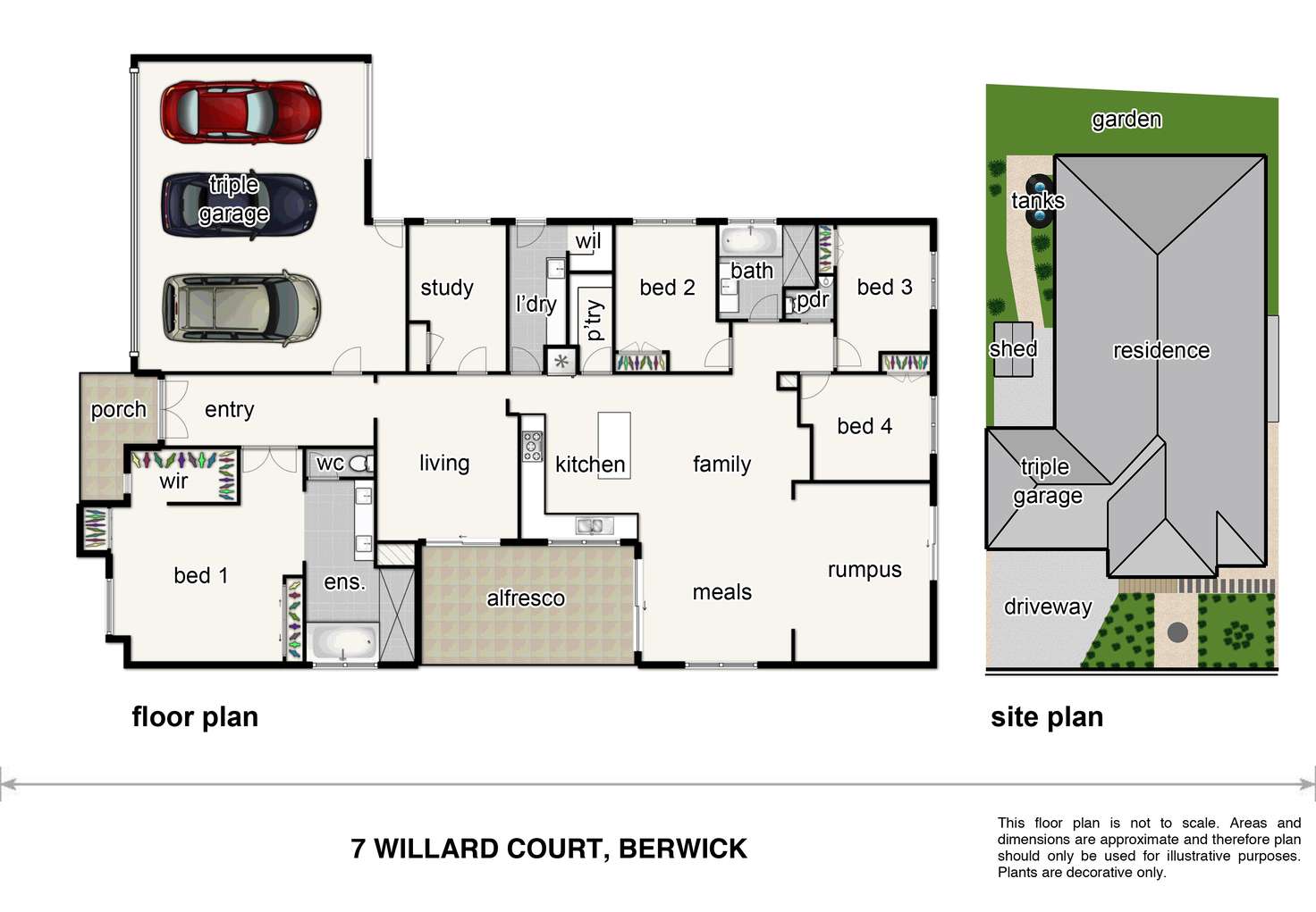 Floorplan of Homely house listing, 7 Willard Court, Berwick VIC 3806