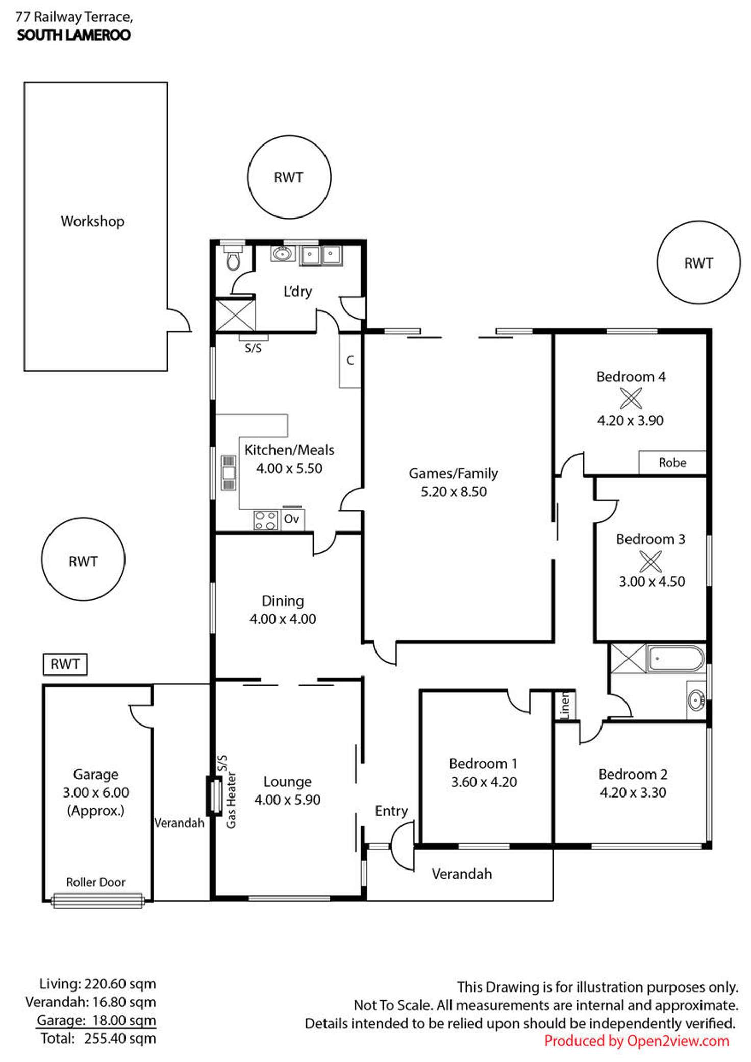 Floorplan of Homely house listing, 77 Railway Terrace, Lameroo SA 5302