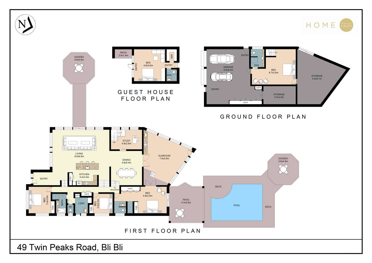 Floorplan of Homely acreageSemiRural listing, 49 Twin Peaks Road, Bli Bli QLD 4560