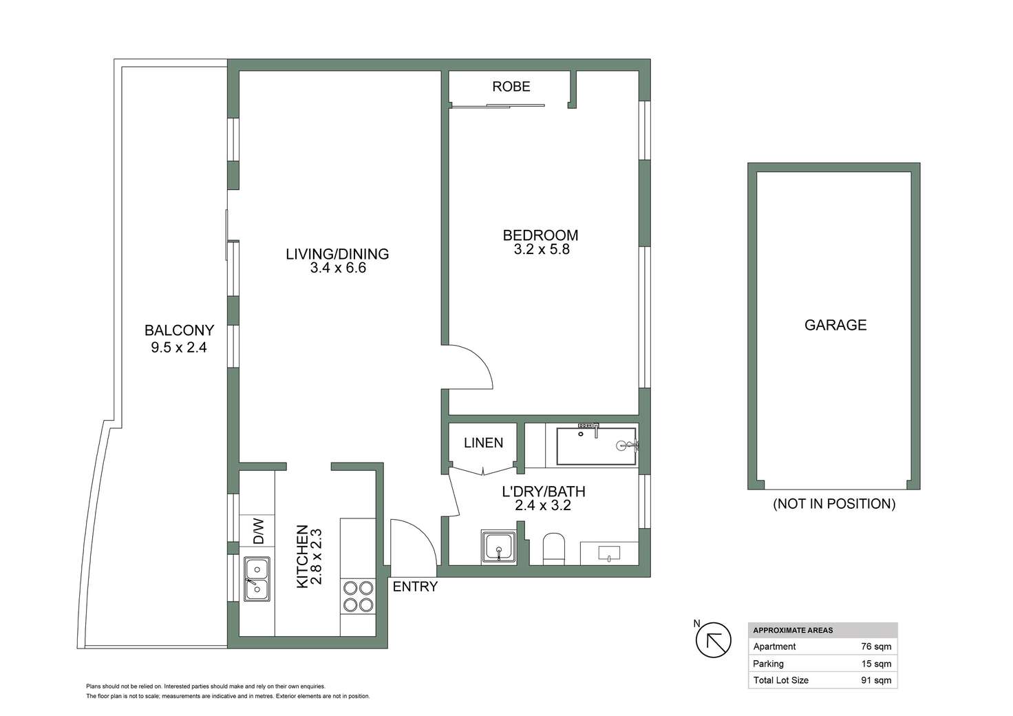 Floorplan of Homely apartment listing, 9/29 McKell Street, Birchgrove NSW 2041