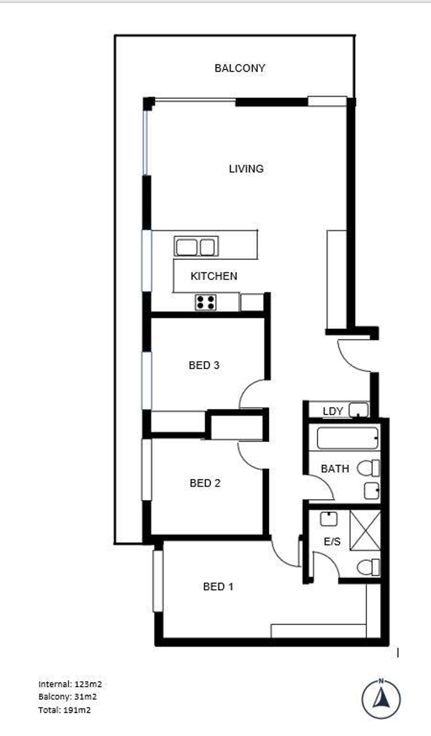Floorplan of Homely apartment listing, 43/40-42 Barber Avenue, Penrith NSW 2750