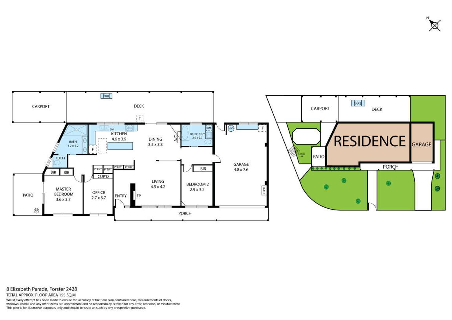 Floorplan of Homely house listing, 8 Elizabeth Parade, Forster NSW 2428
