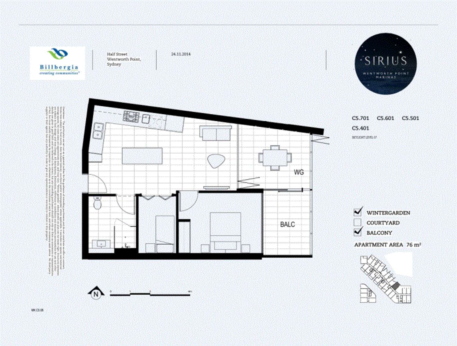 Floorplan of Homely apartment listing, Level 6/601/3 Half Street, Wentworth Point NSW 2127