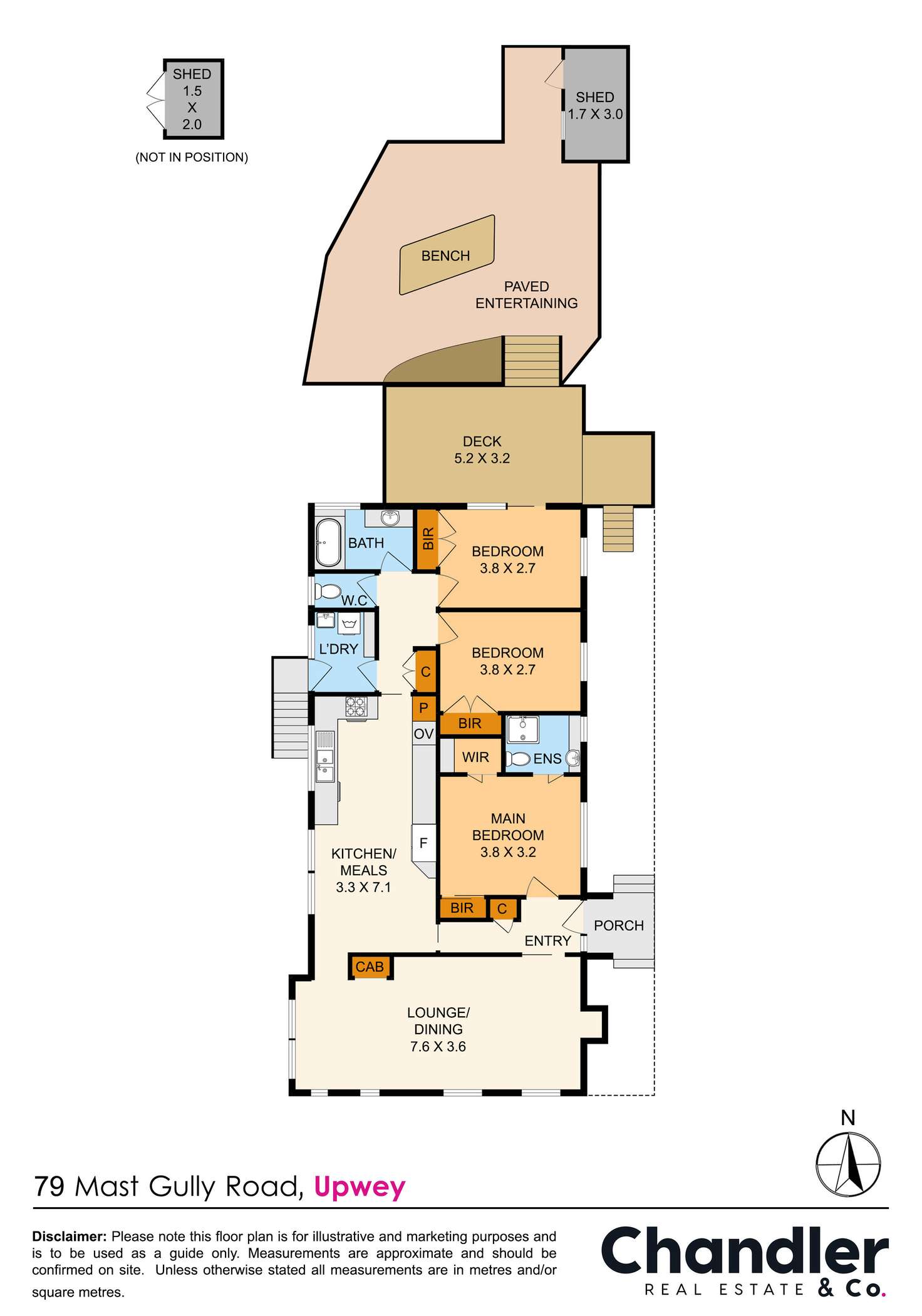 Floorplan of Homely house listing, 79 Mast Gully Road, Upwey VIC 3158