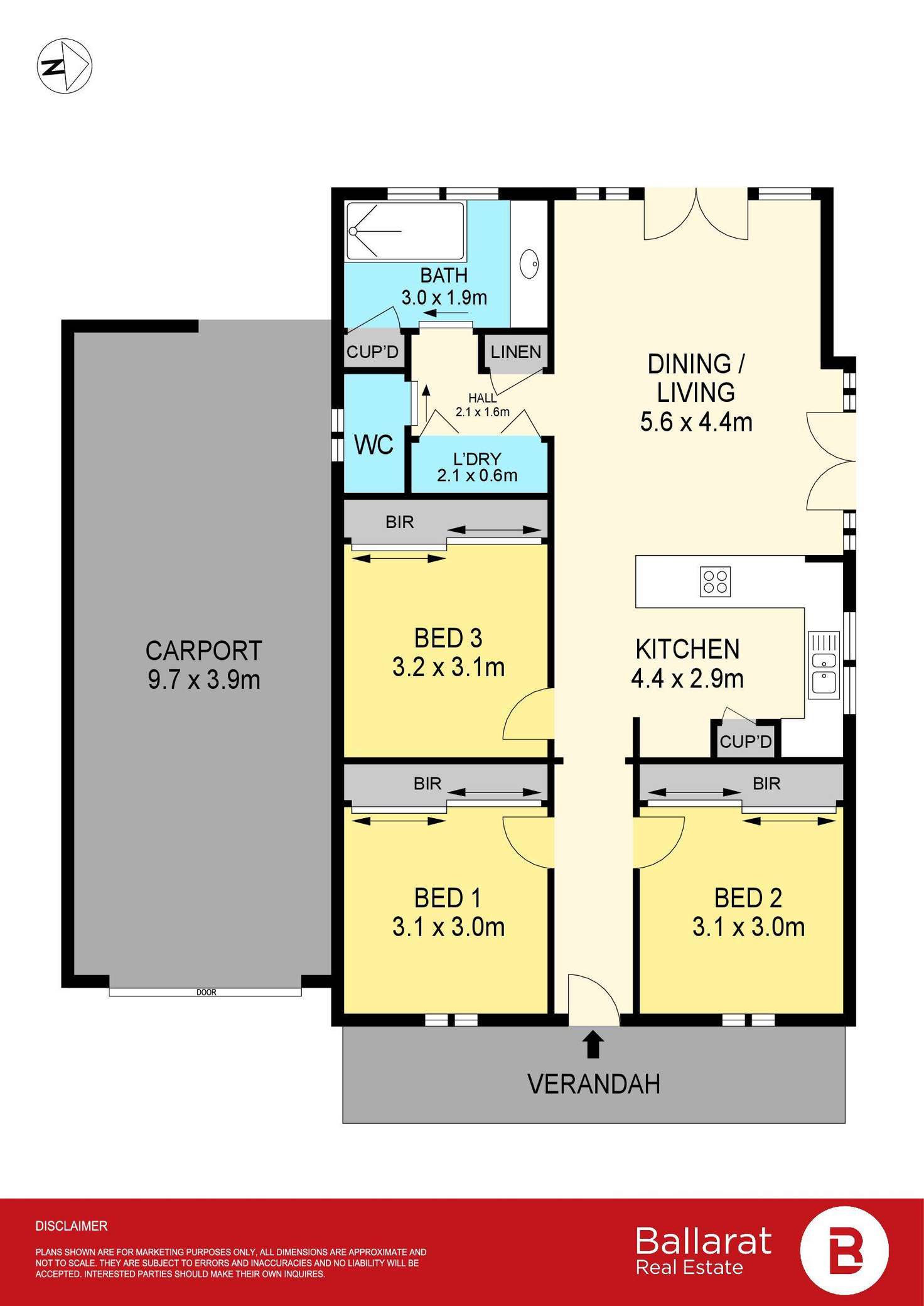 Floorplan of Homely house listing, 602 Ripon Street South, Redan VIC 3350