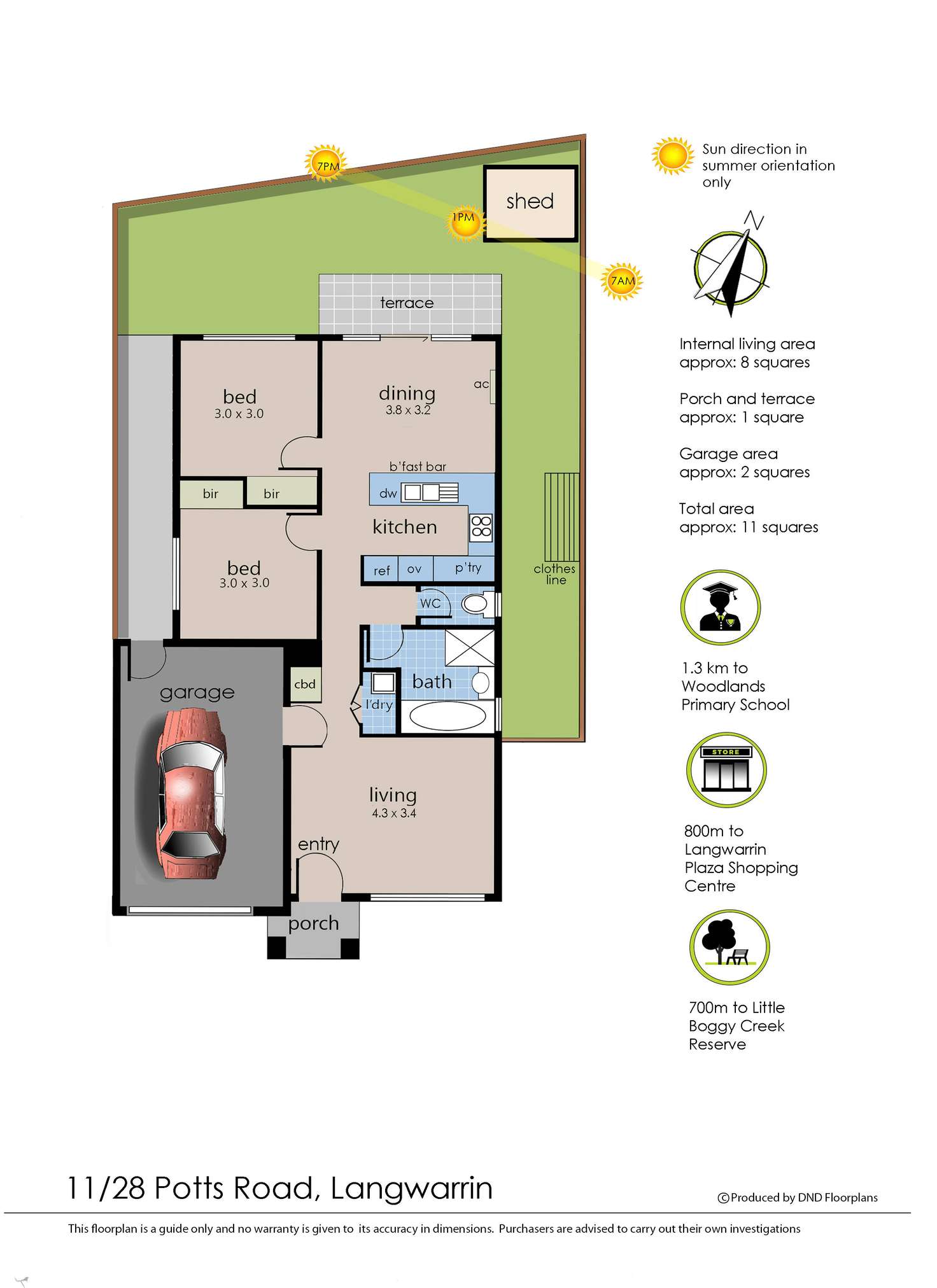 Floorplan of Homely unit listing, 11/28 Potts Road, Langwarrin VIC 3910