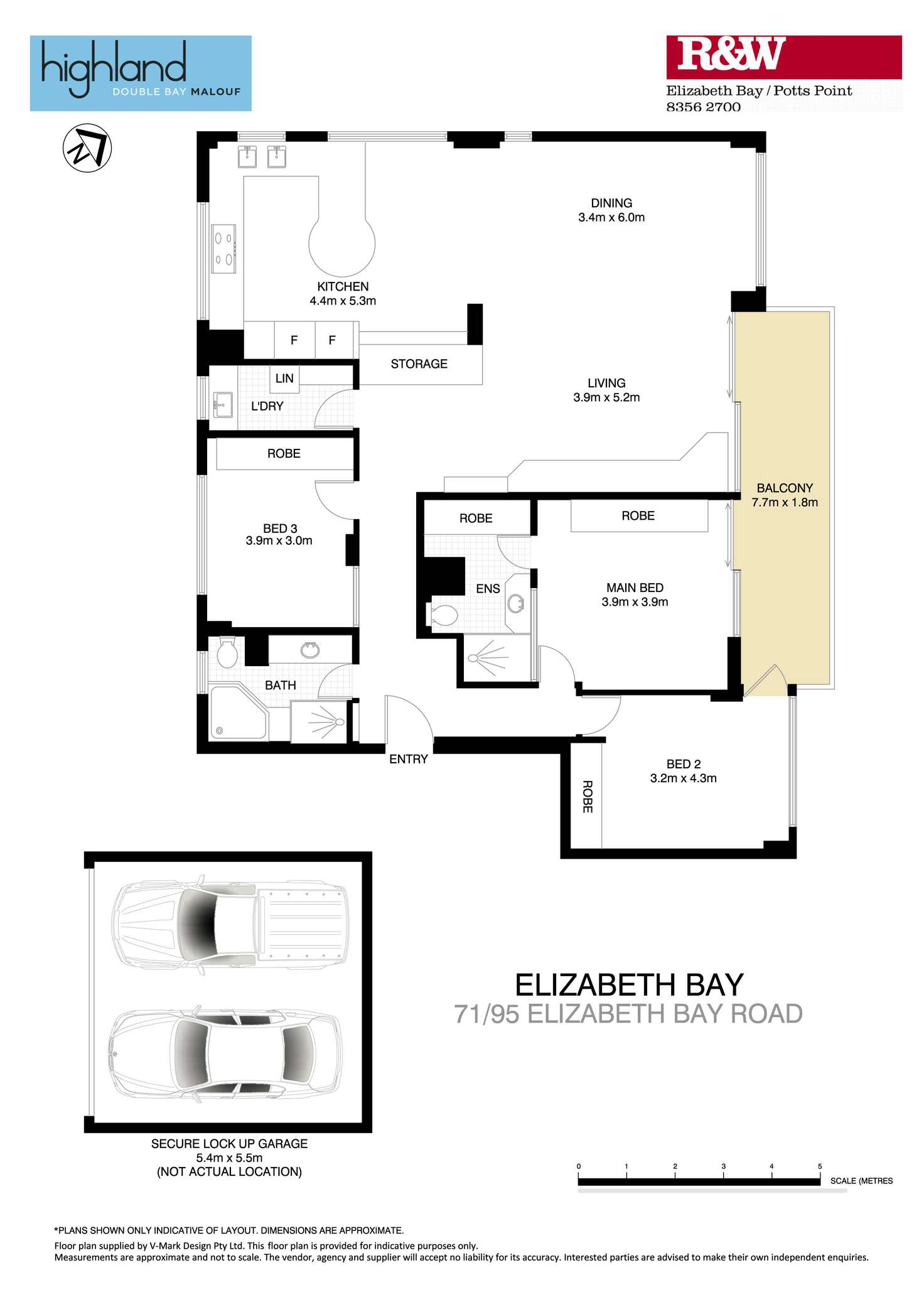 Floorplan of Homely apartment listing, 71/95 Elizabeth Bay Road, Elizabeth Bay NSW 2011