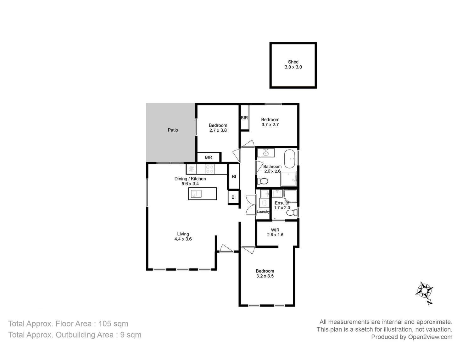 Floorplan of Homely house listing, 97 Carlton Bluff Road, Primrose Sands TAS 7173