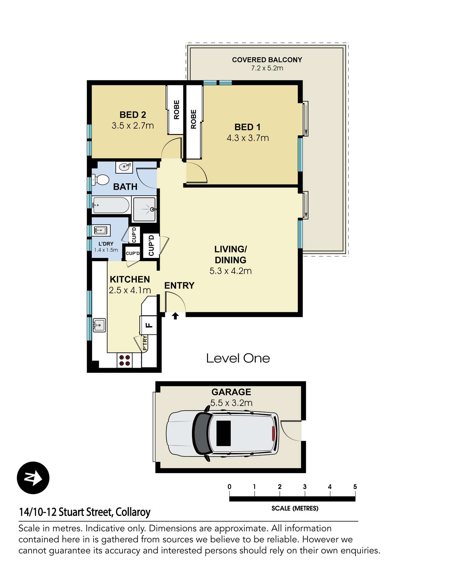 Floorplan of Homely apartment listing, 14/10-12 Stuart Street, Collaroy NSW 2097