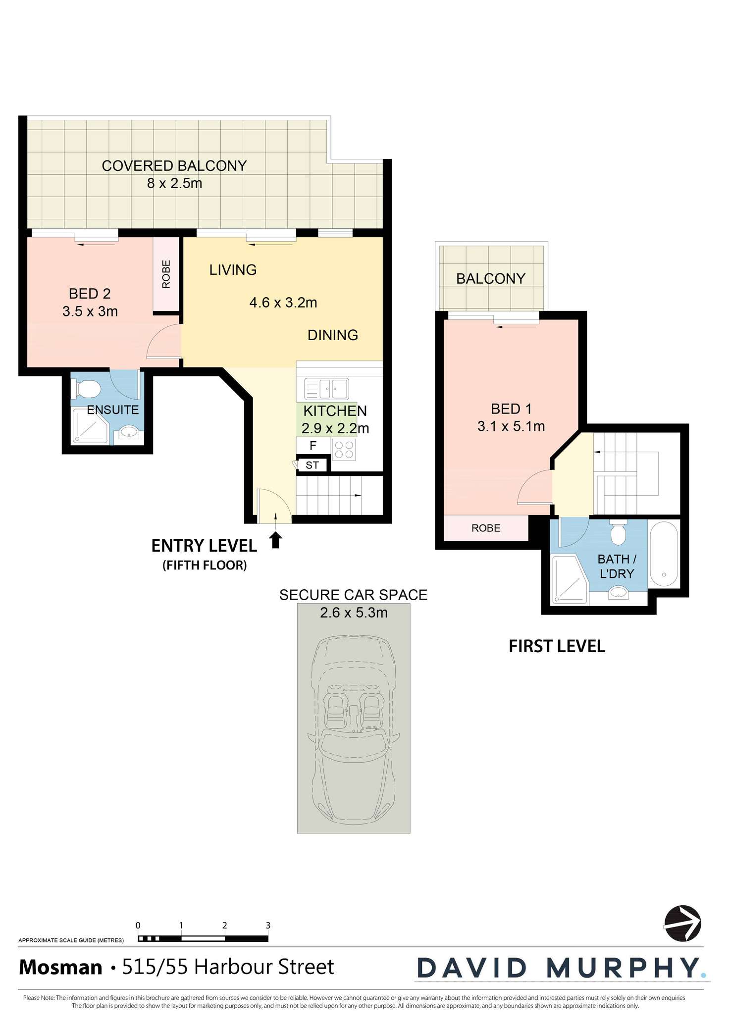 Floorplan of Homely apartment listing, 515/55 Harbour Street, Mosman NSW 2088
