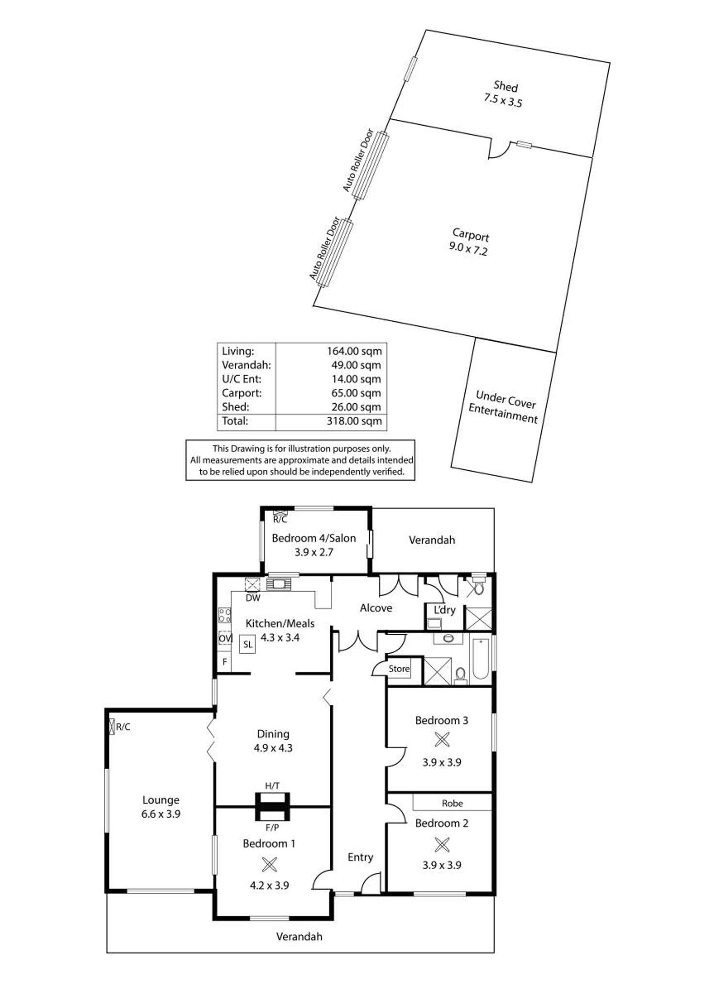 Floorplan of Homely house listing, 211 Kensington Road, Kensington SA 5068