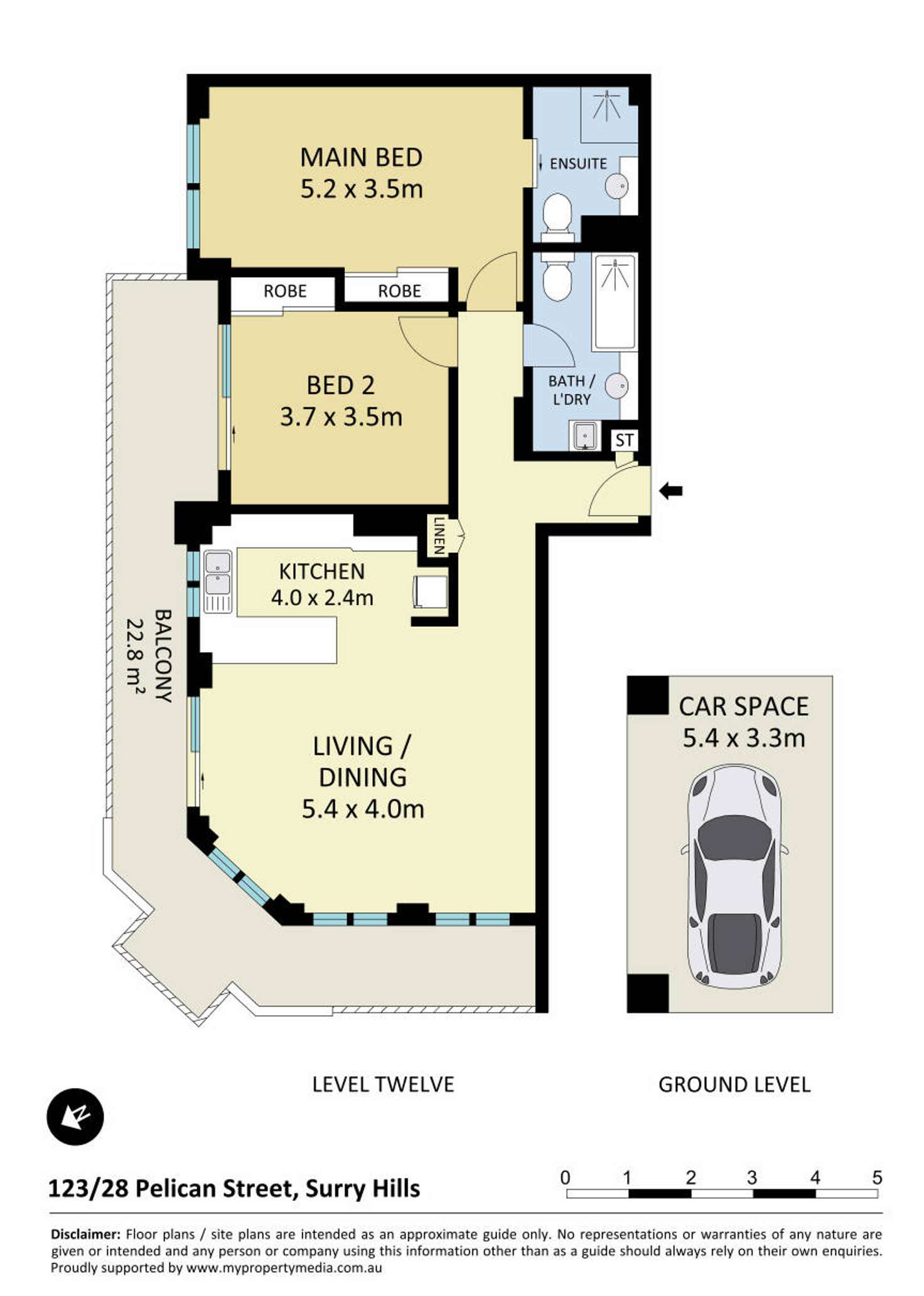 Floorplan of Homely apartment listing, 123/28 Pelican Street, Surry Hills NSW 2010