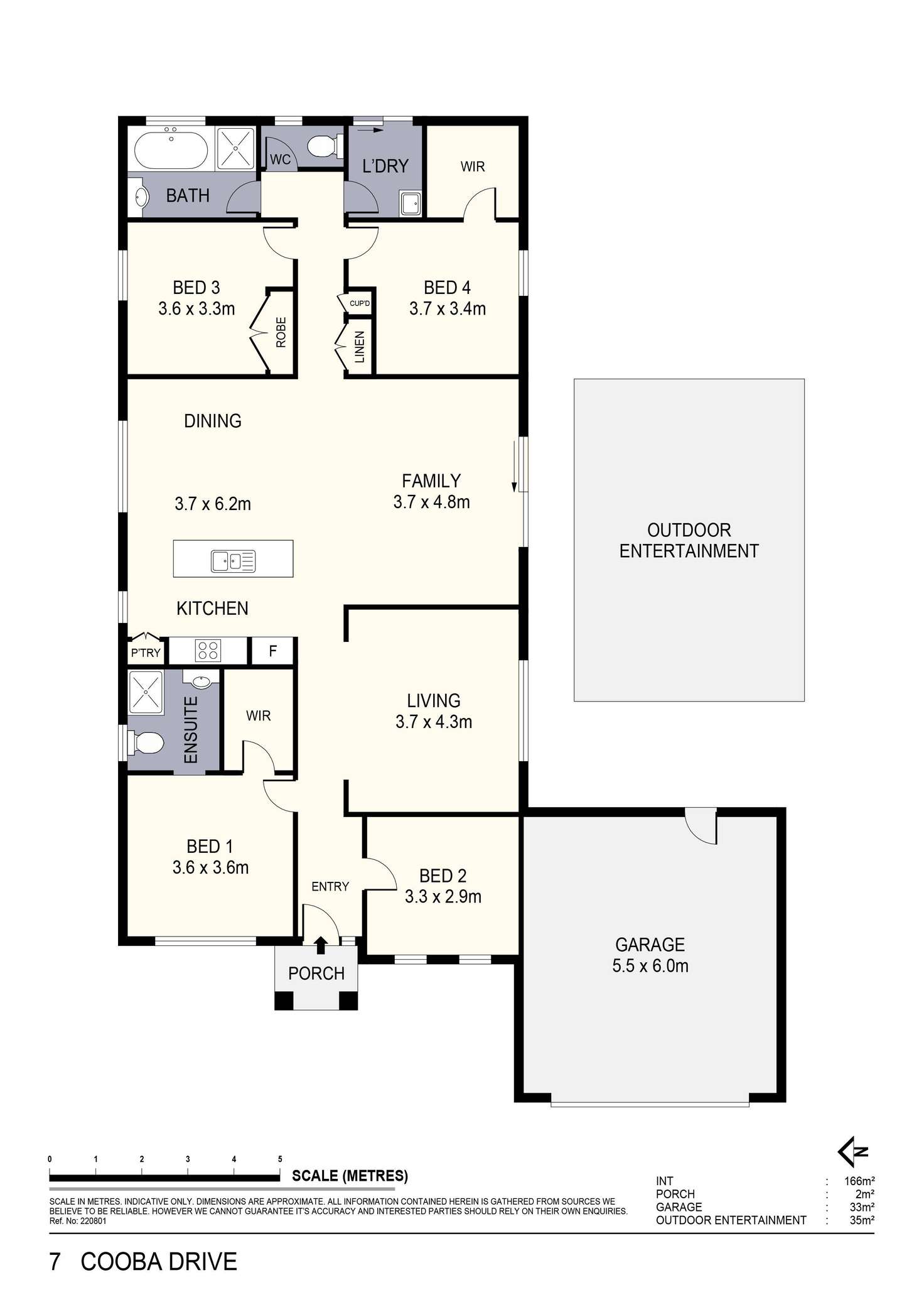 Floorplan of Homely house listing, 7 Cooba Drive, Epsom VIC 3551