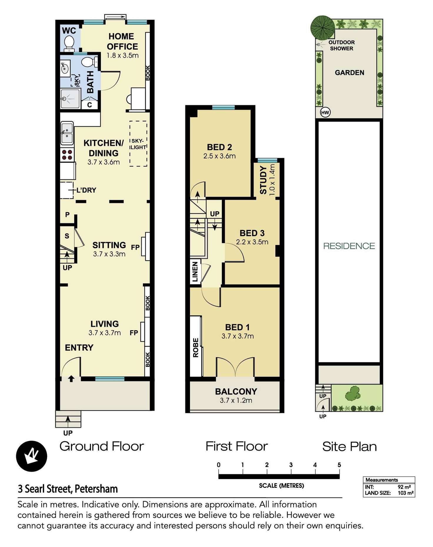 Floorplan of Homely house listing, 3 Searl Street, Petersham NSW 2049