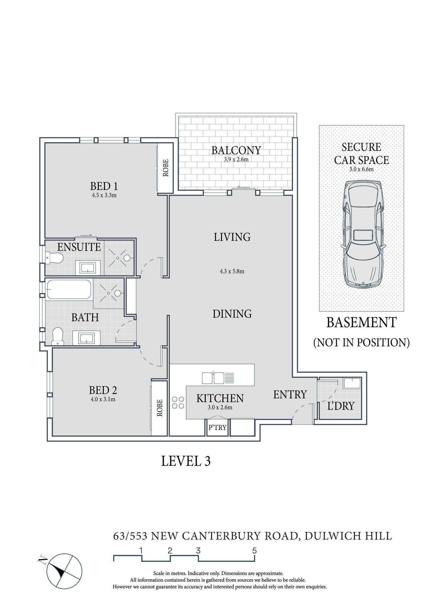 Floorplan of Homely apartment listing, 63/553 New Canterbury Road, Dulwich Hill NSW 2203