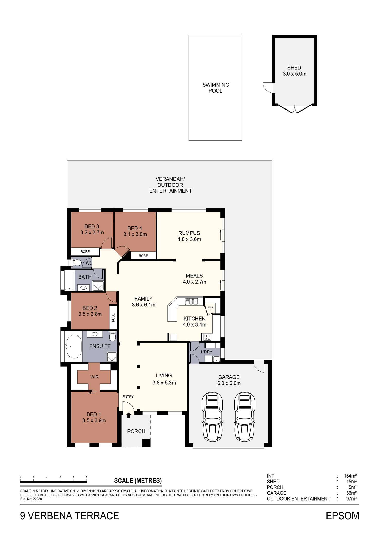 Floorplan of Homely house listing, 9 Verbena Terrace, Epsom VIC 3551