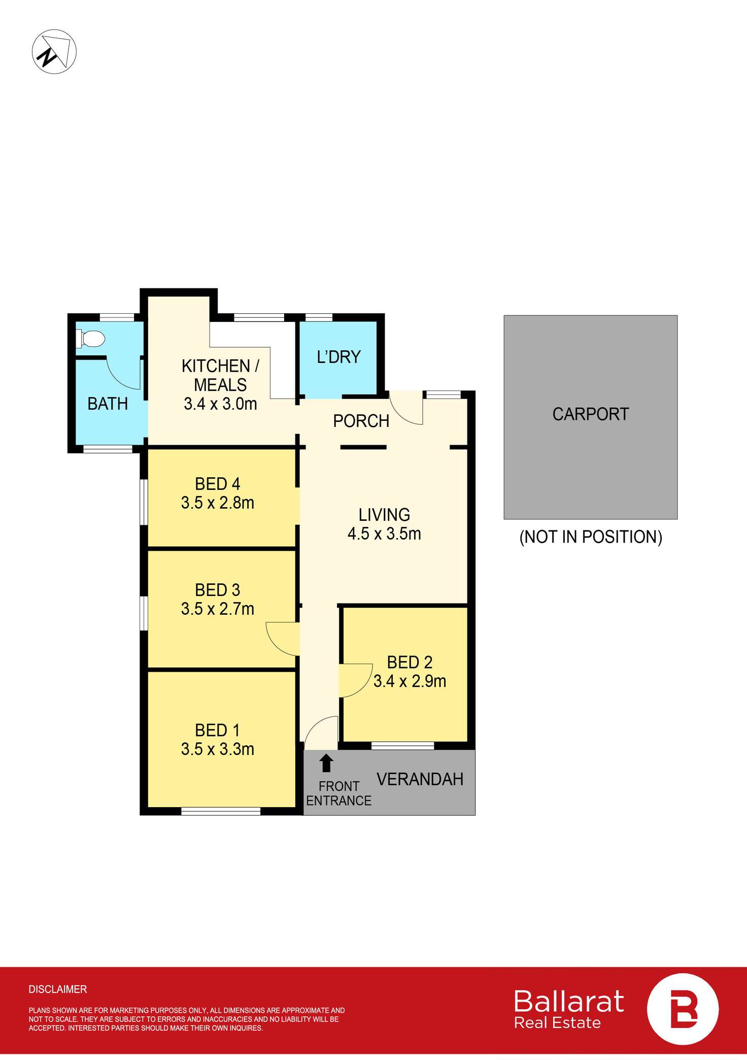 Floorplan of Homely house listing, 715 Laurie Street, Mount Pleasant VIC 3350