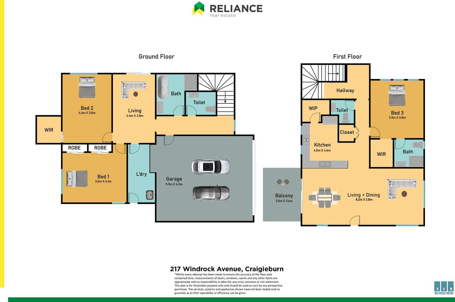 Floorplan of Homely house listing, 217 Windrock Avenue, Craigieburn VIC 3064