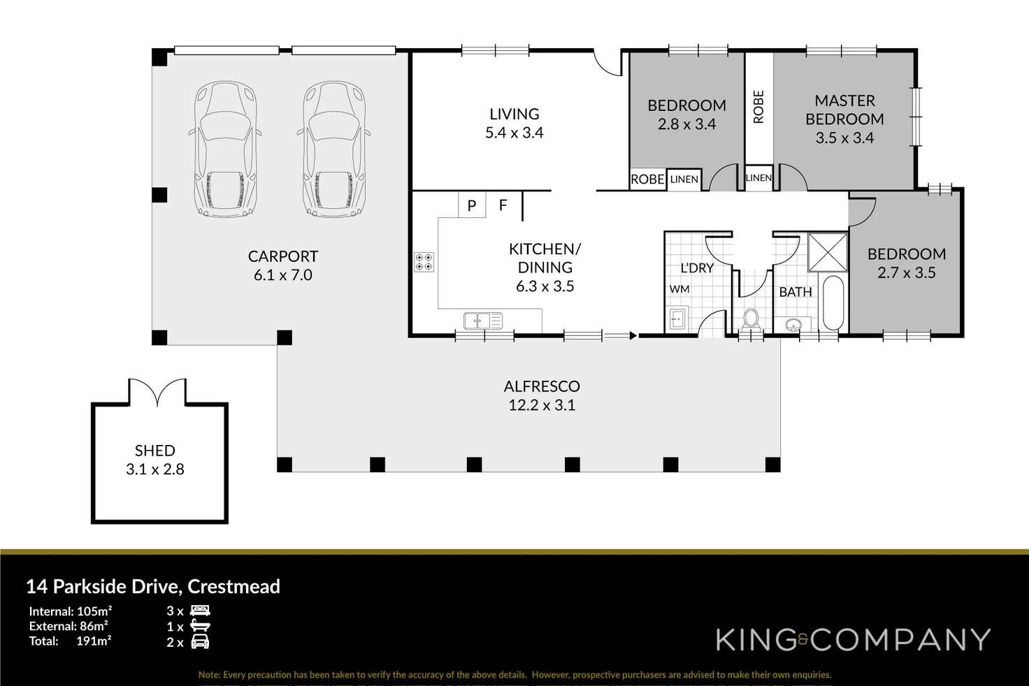 Floorplan of Homely house listing, 14 Parkside Drive, Crestmead QLD 4132