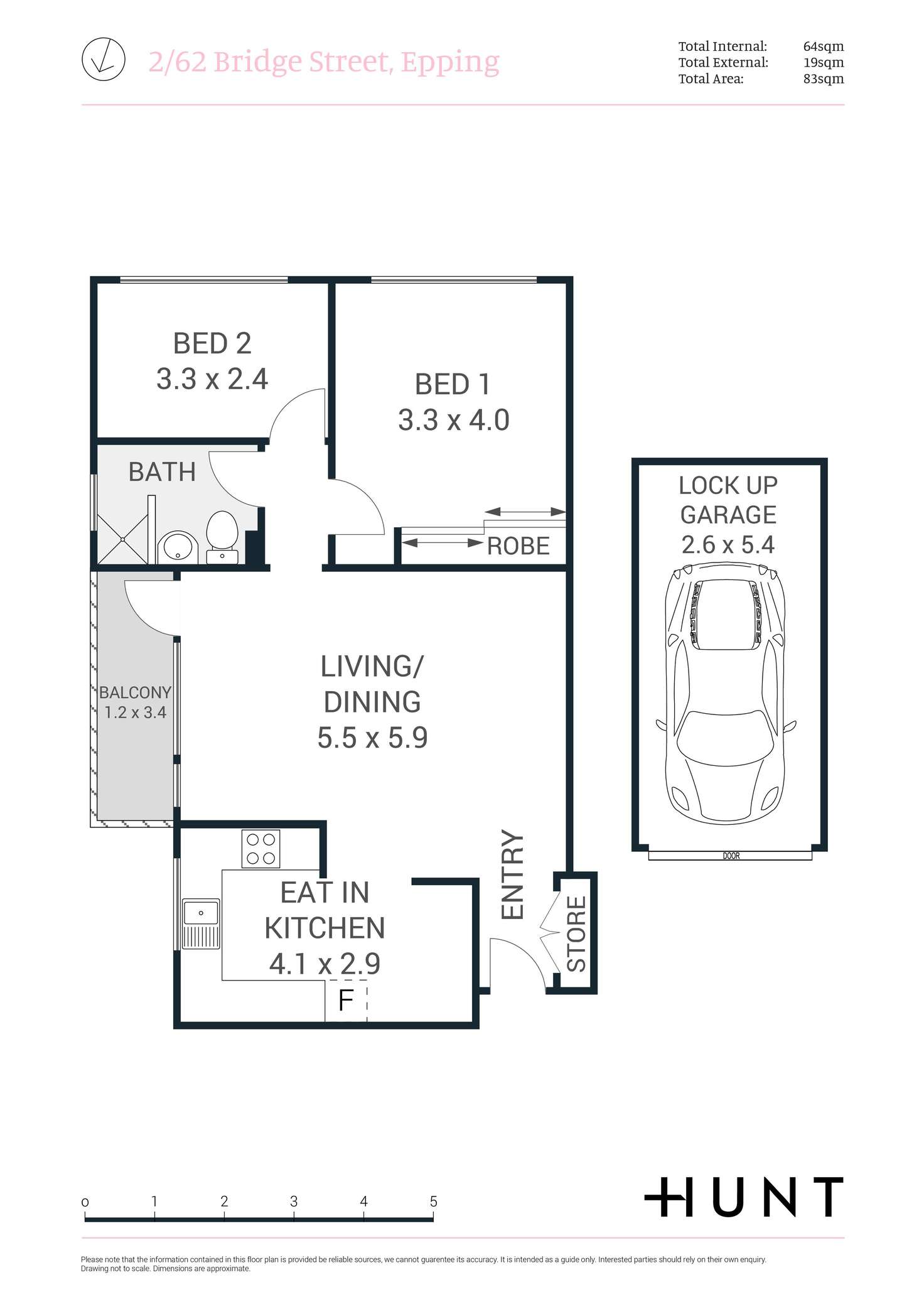 Floorplan of Homely apartment listing, 2/62 Bridge Street, Epping NSW 2121