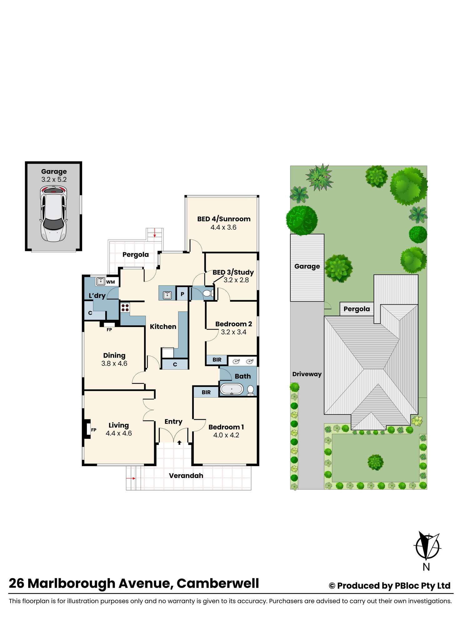 Floorplan of Homely house listing, 26 Marlborough Avenue, Camberwell VIC 3124