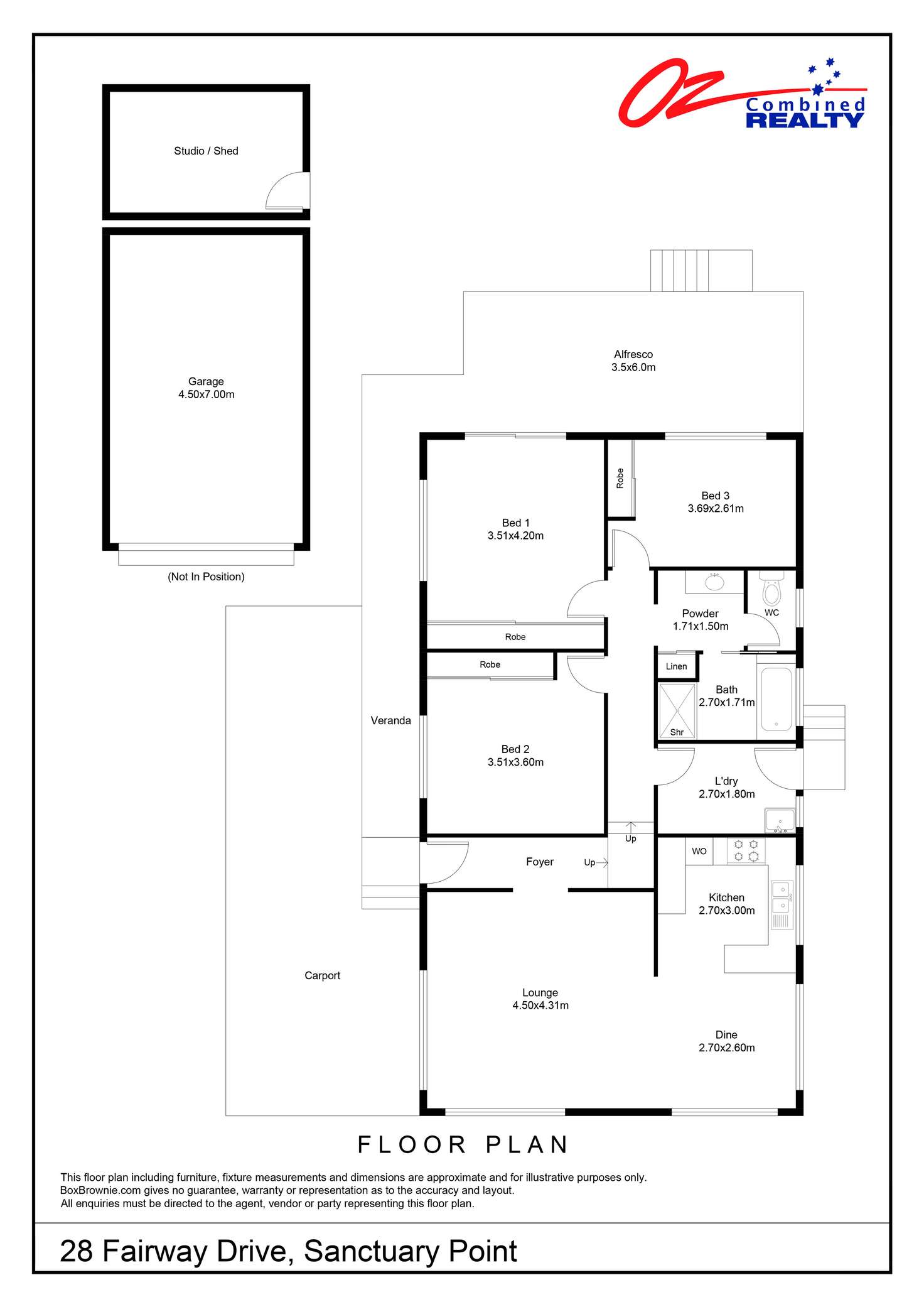 Floorplan of Homely house listing, 28 Fairway Drive, Sanctuary Point NSW 2540