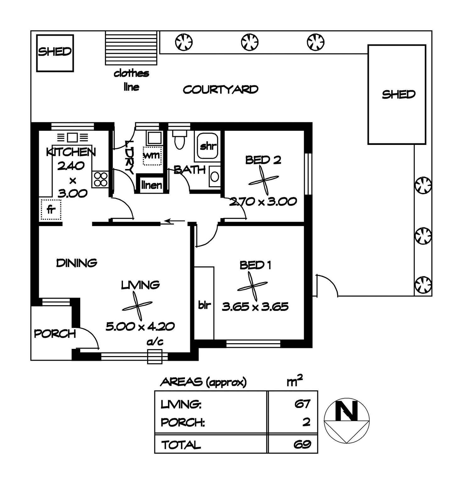 Floorplan of Homely unit listing, 6/152 Salisbury Highway, Salisbury SA 5108