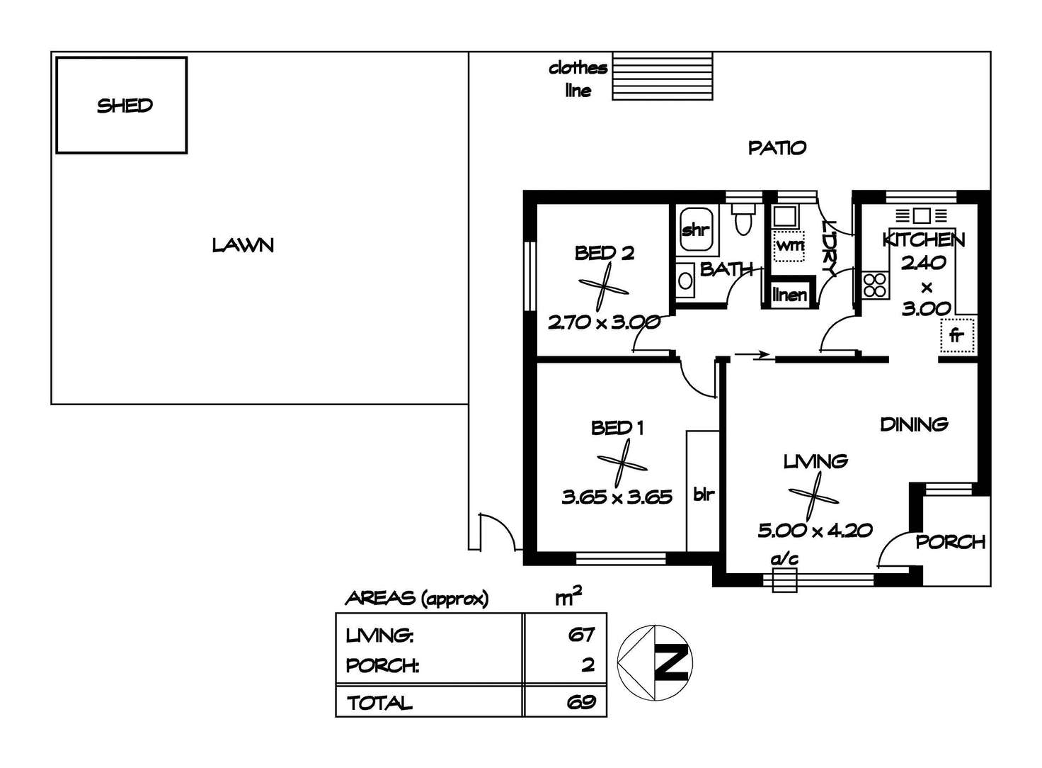 Floorplan of Homely unit listing, 3/152 Salisbury Highway, Salisbury SA 5108