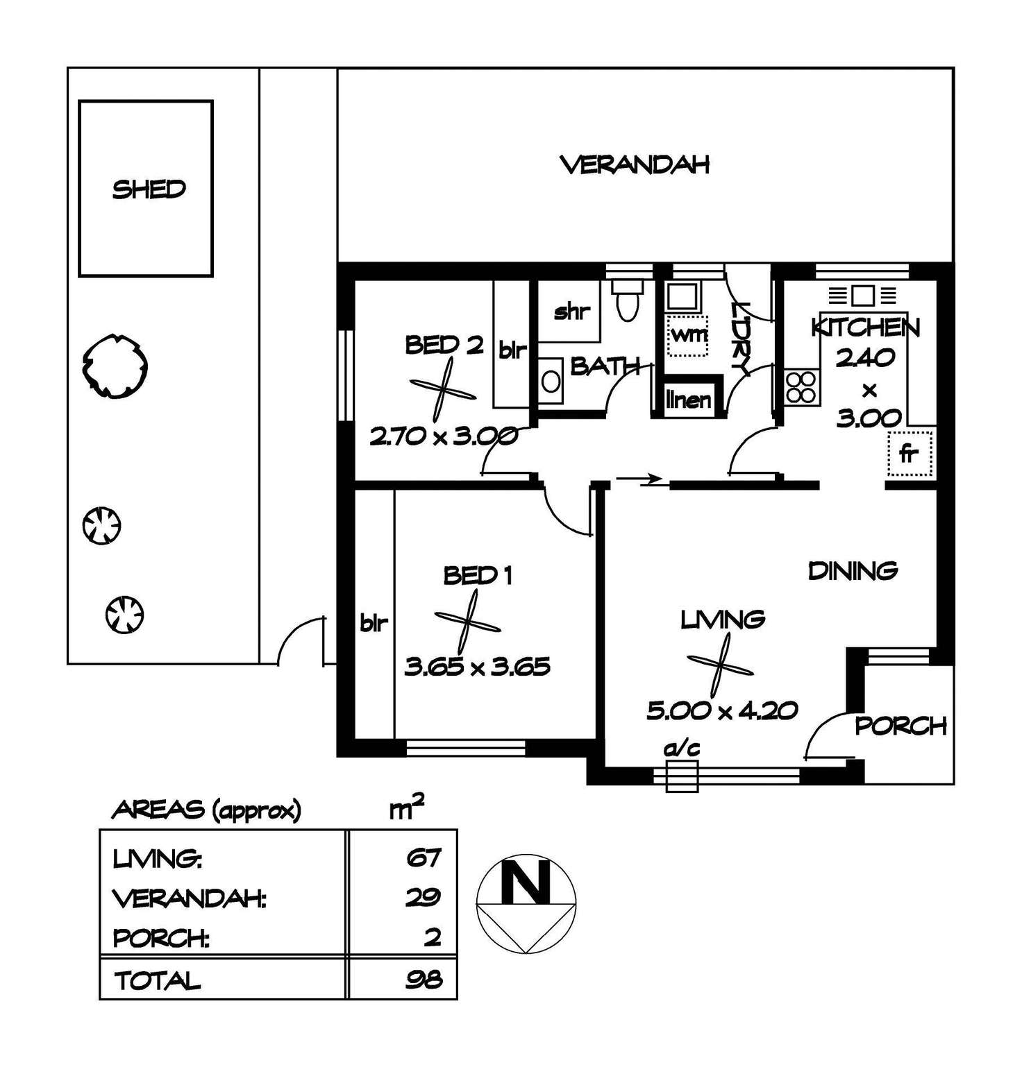 Floorplan of Homely blockOfUnits listing, 1-6/152 Salisbury Highway, Salisbury SA 5108