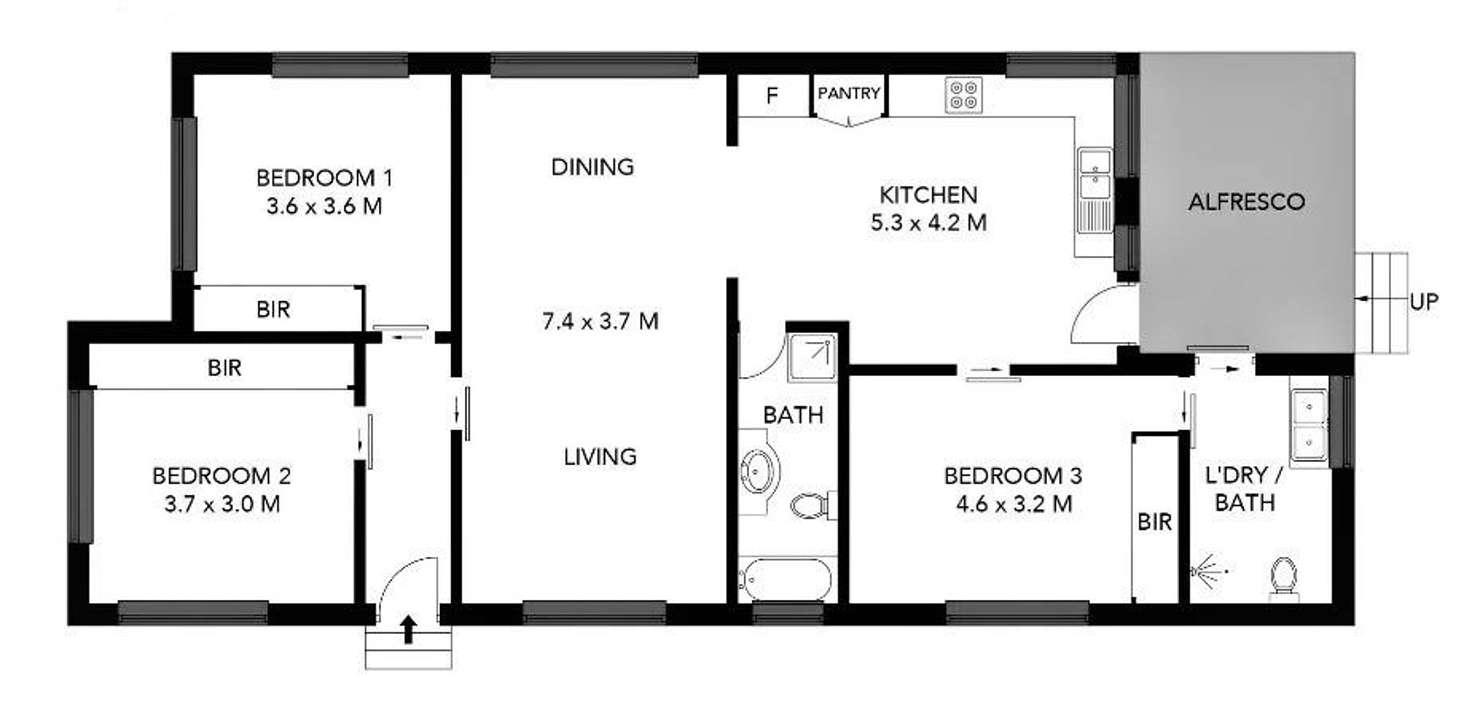 Floorplan of Homely house listing, 58 Evans Street, Wollongong NSW 2500