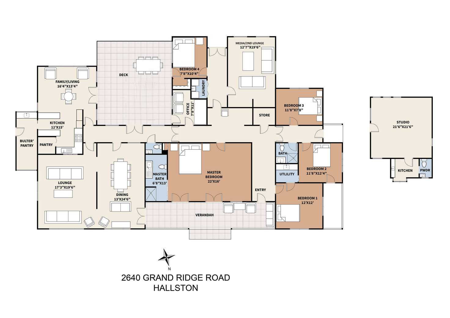 Floorplan of Homely ruralOther listing, 2640 Grand Ridge Road, Hallston VIC 3953
