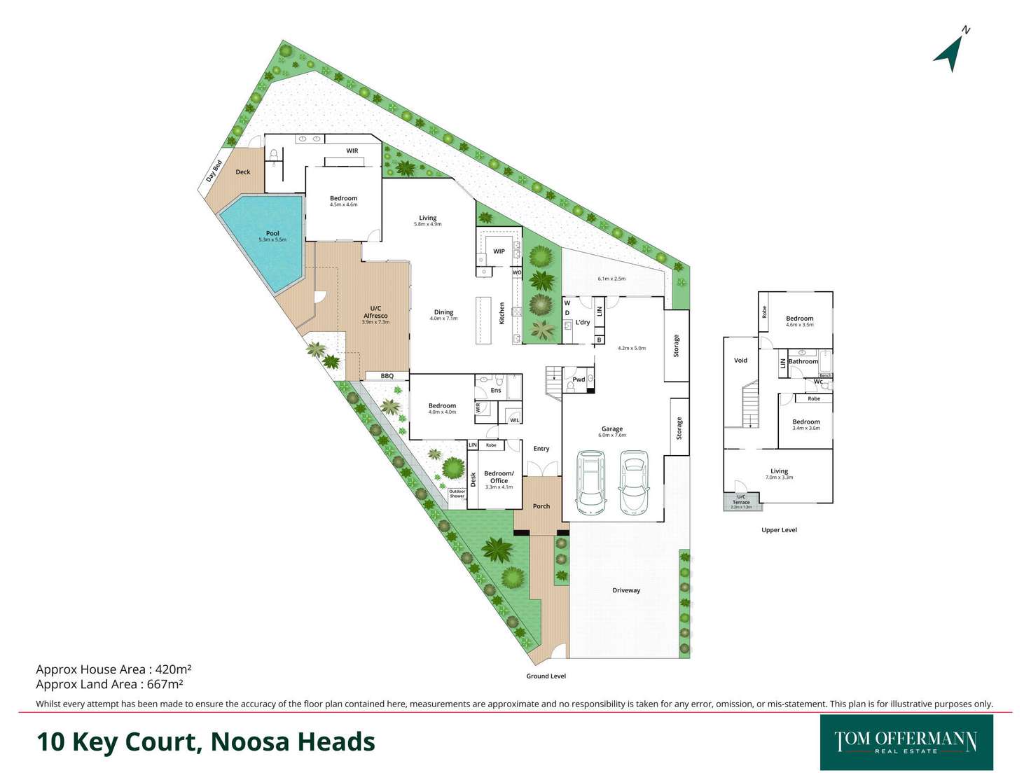 Floorplan of Homely house listing, 10 Key Court, Noosa Heads QLD 4567