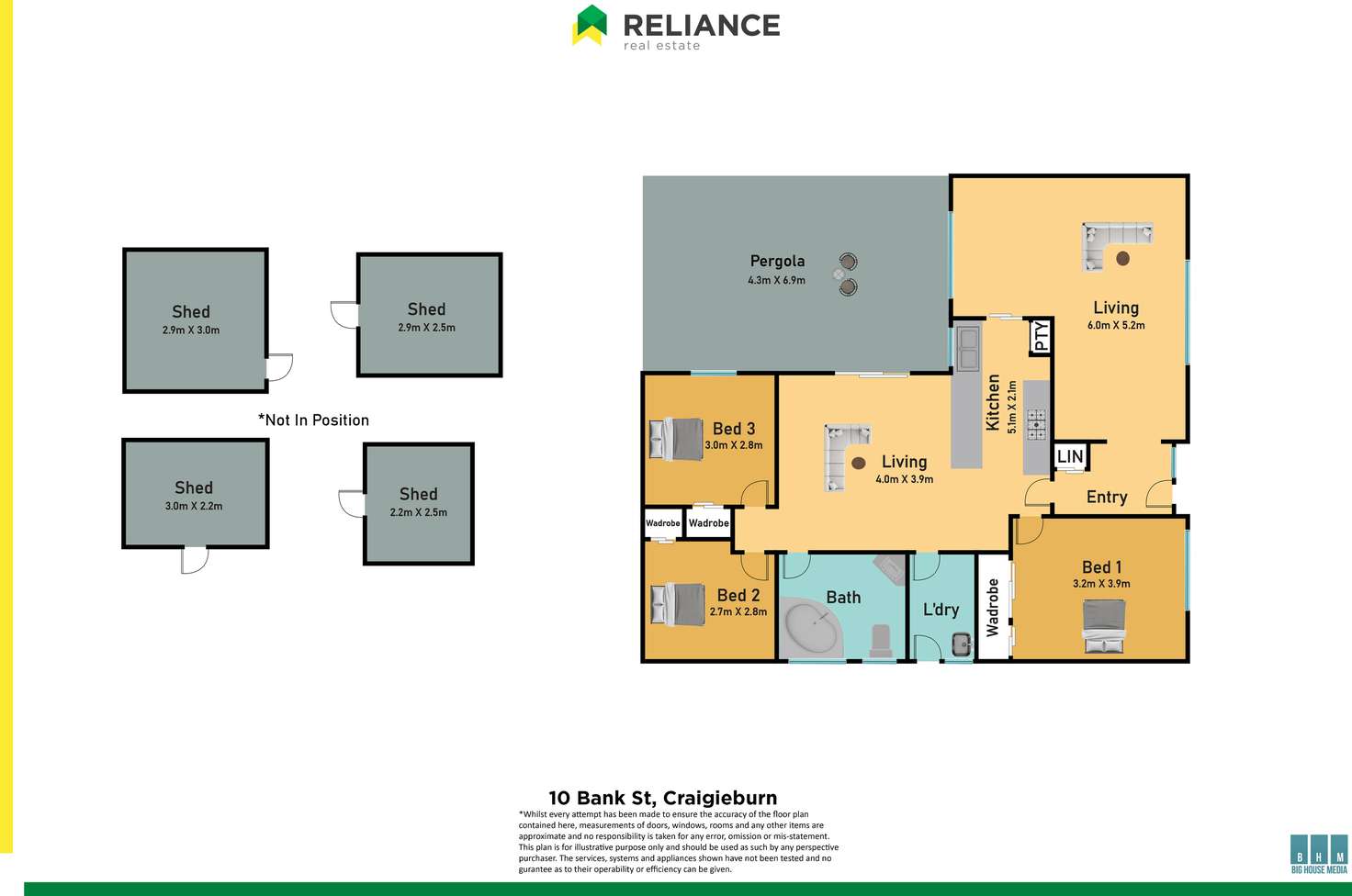 Floorplan of Homely house listing, 10 Bank Street, Craigieburn VIC 3064